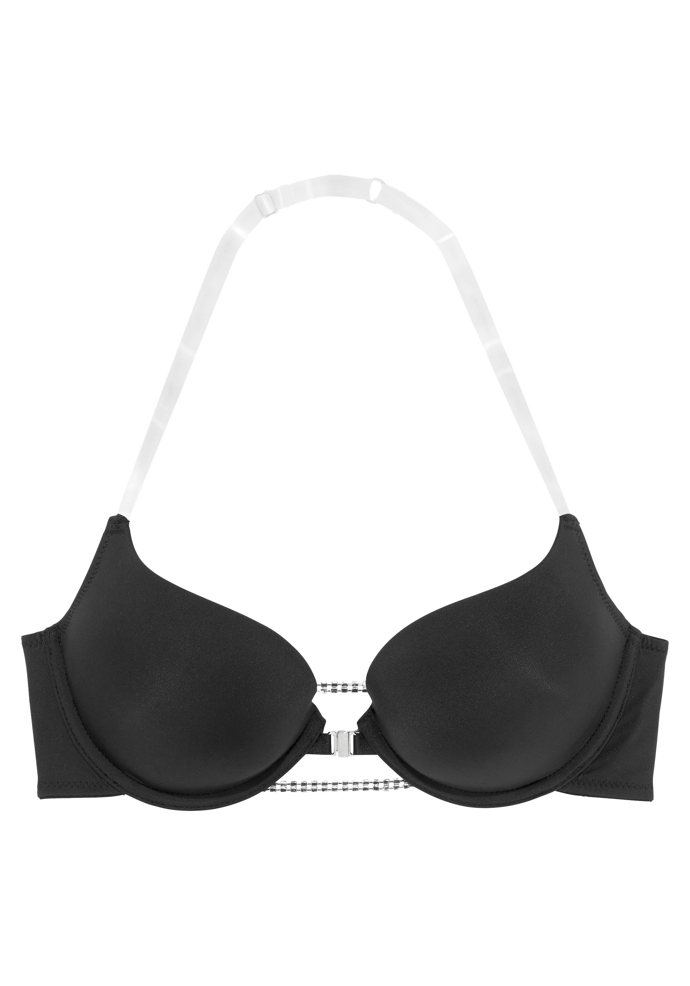 LASCANA Push-up-BH, mit Strassrücken für tiefen Rückenausschnitt, sexy Dessous