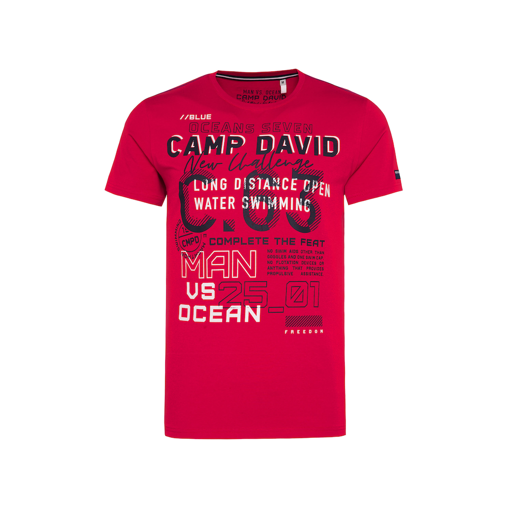 CAMP DAVID Rundhalsshirt