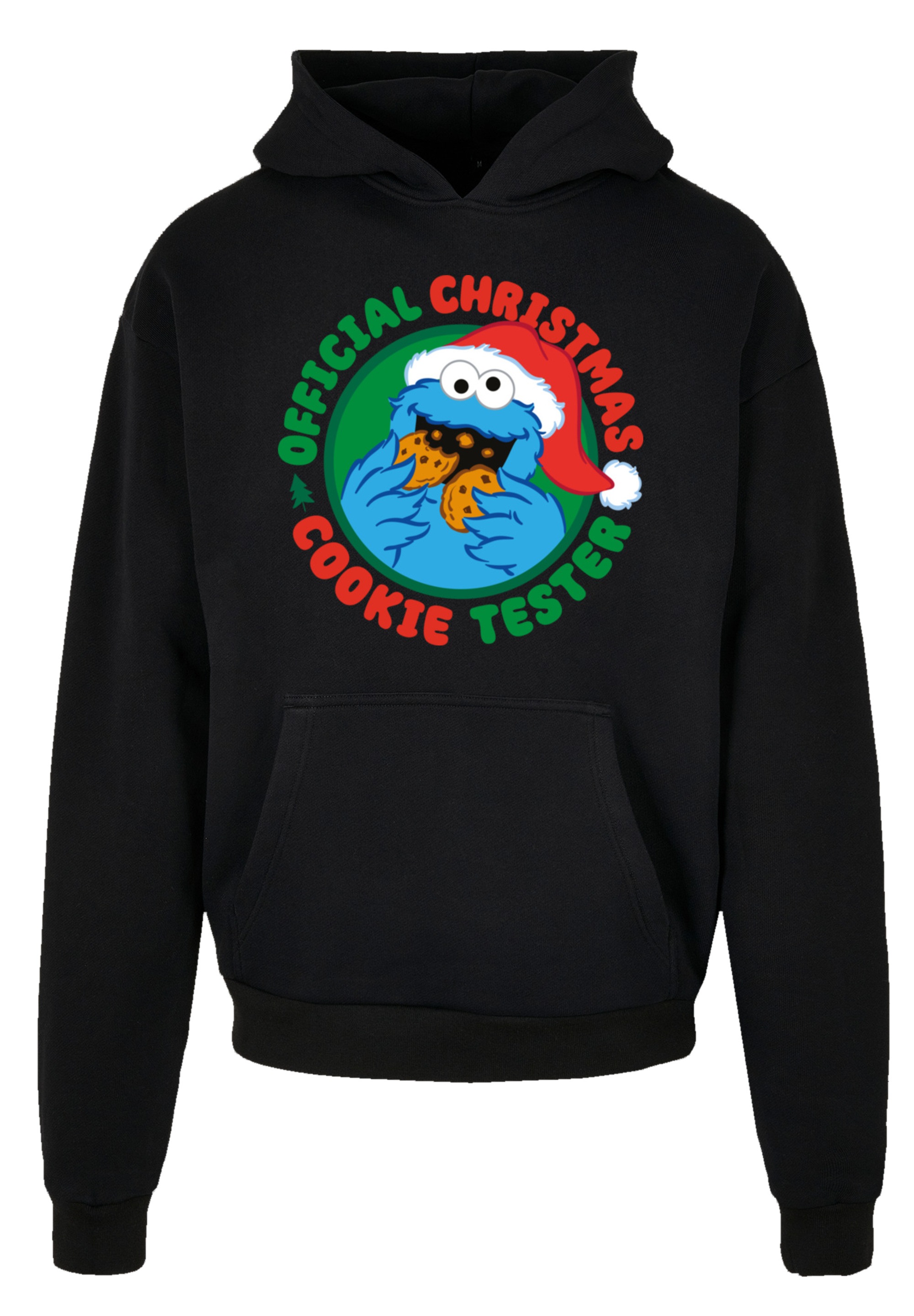 F4NT4STIC Kapuzenpullover »Sesamstrasse Weihnachten Keks Tester«, Premium Qualität