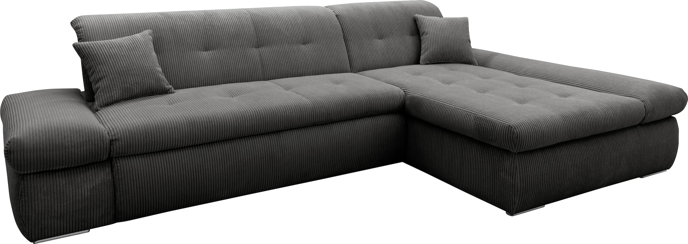 DOMO collection Ecksofa »Moric B/T/H 300/172/80 cm, auch in Cord, L-Form«, XXL-Format, wahlweise auch mit Bettfunktion und Armverstellung