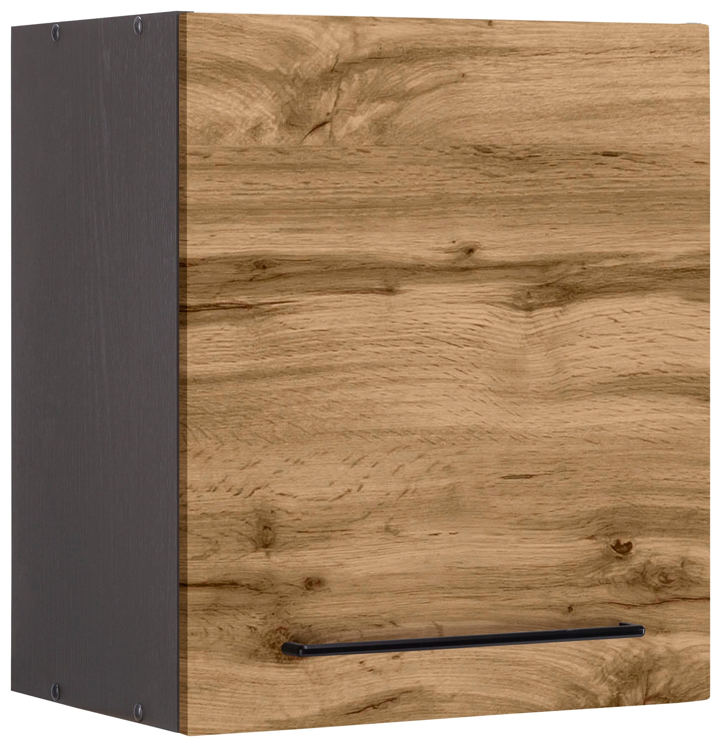 KOCHSTATION Hängeschrank »KS-Tulsa«, 50 cm breit, 57 cm hoch, 1 Tür, schwarzer Metallgriff, MDF Front