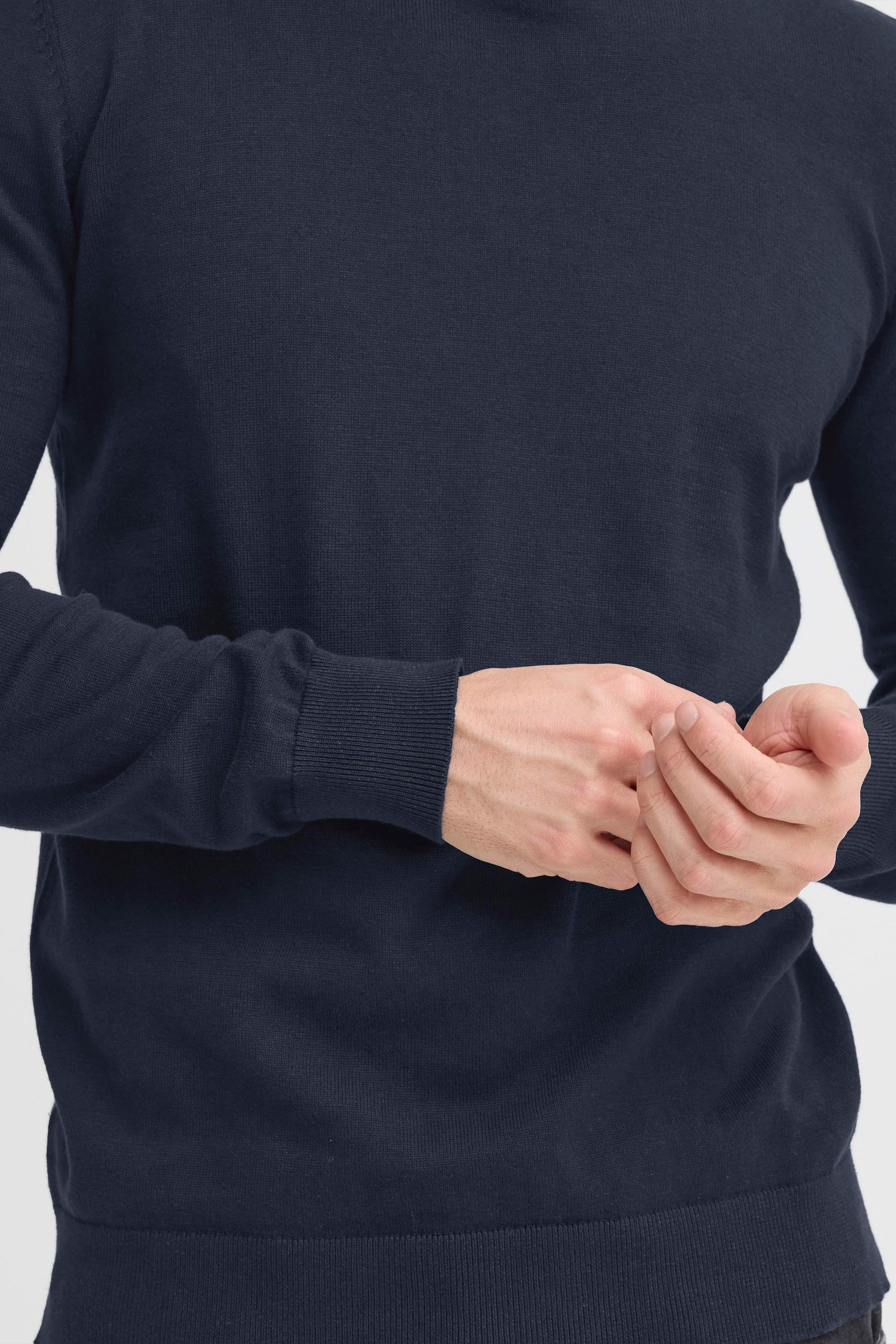 Blend Strickpullover »BHBray« Bequemer Feinstrick-Pullover mit Rippbündchen