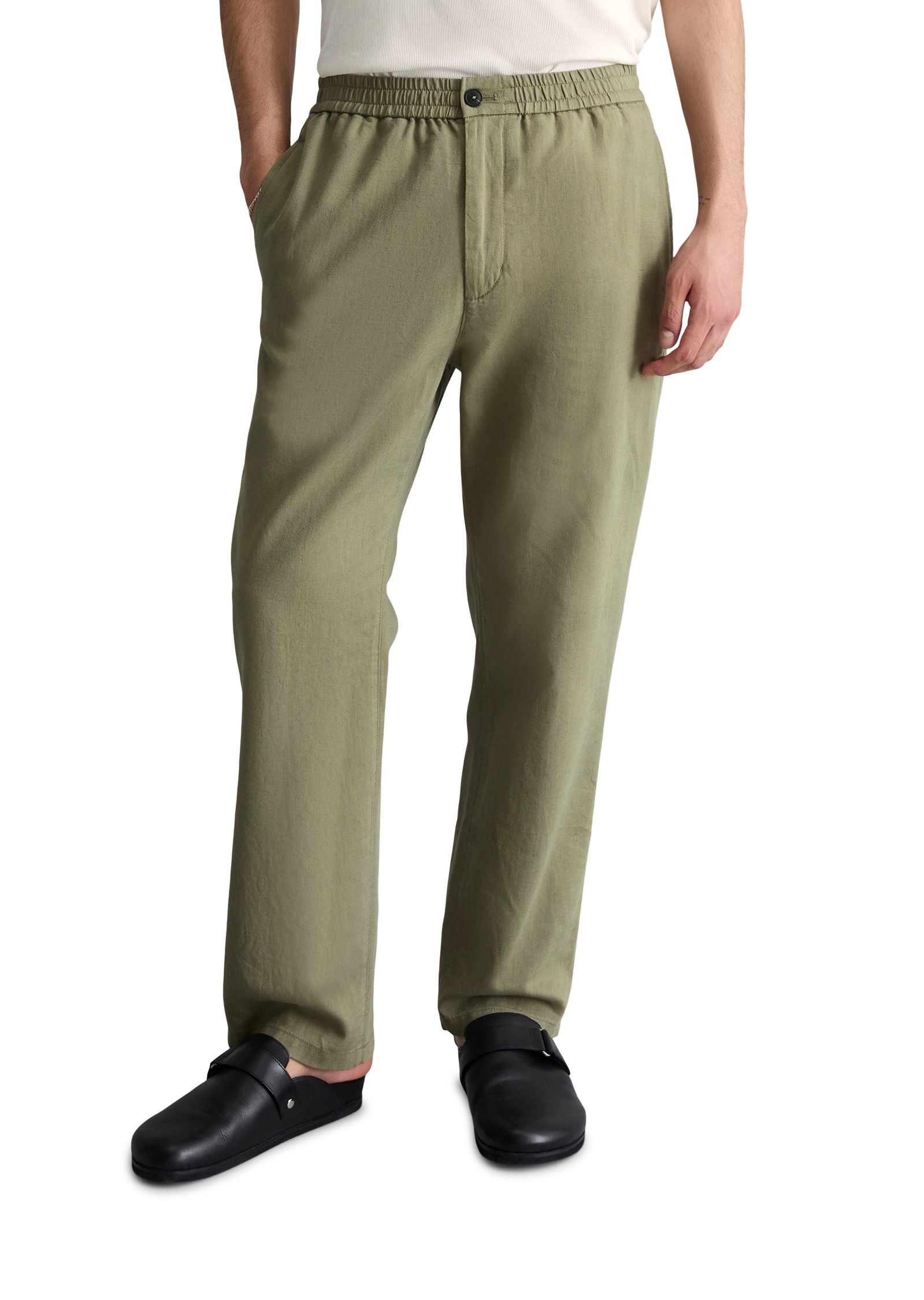 Marc OPolo DENIM Chinohose "aus Bio-Baumwolle und Leinen"