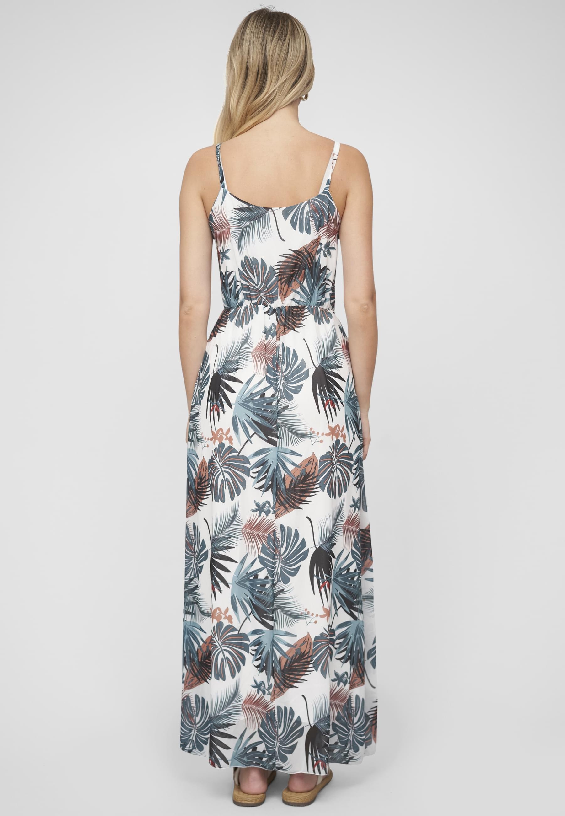 CLOUD 5IVE Shirtkleid »CLOUD 5IVE 2-Layered Maxi-Dress Tropical Print« 1 Stk. tlg.