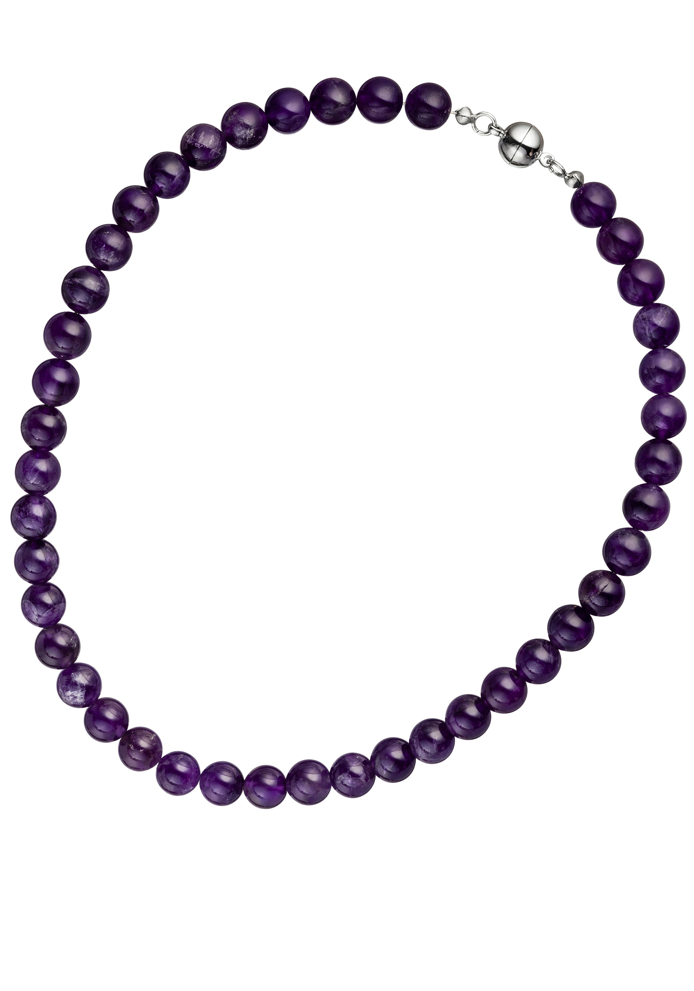 JOBO Kette ohne Anhänger mit Amethyst 44 cm