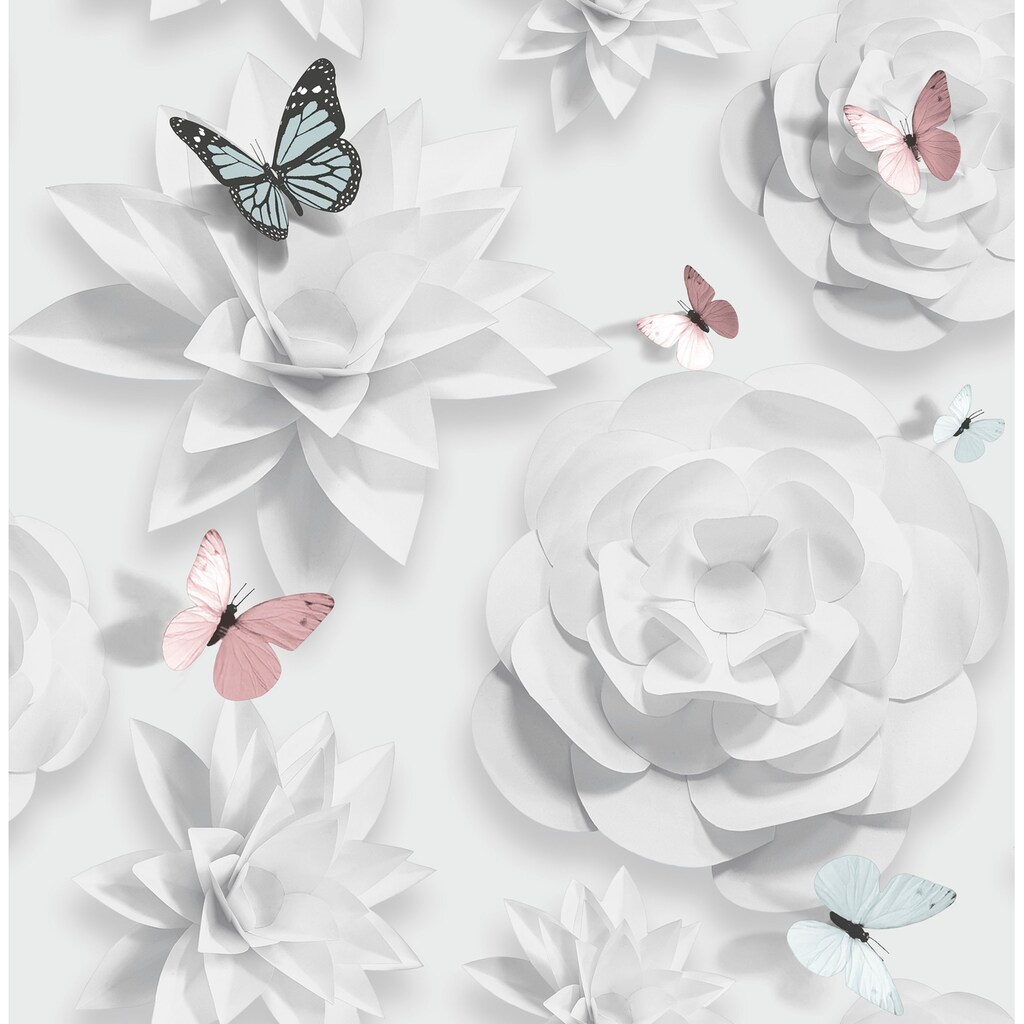 Art for the home Vliestapete »Origami Florals«
