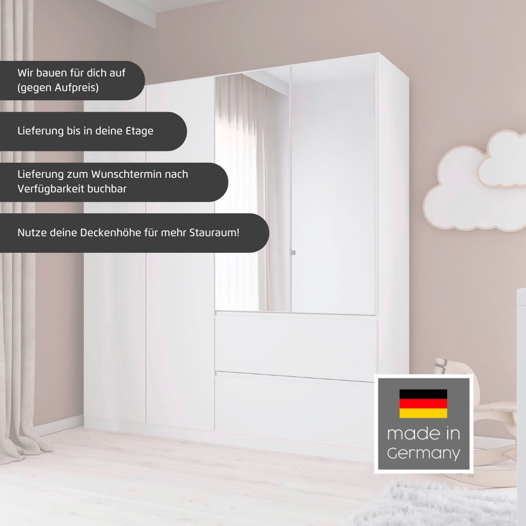 rauch Drehtürenschrank »Kleiderschrank Schrank Garderobe COSTA in den Breiten 91/136/181 cm« in 3 Ausstattungen BASIC/CLASSIC/PREMIUM,  viel Platz, grifflose Front und Push-to-Open Funktion MADE IN GERMANY