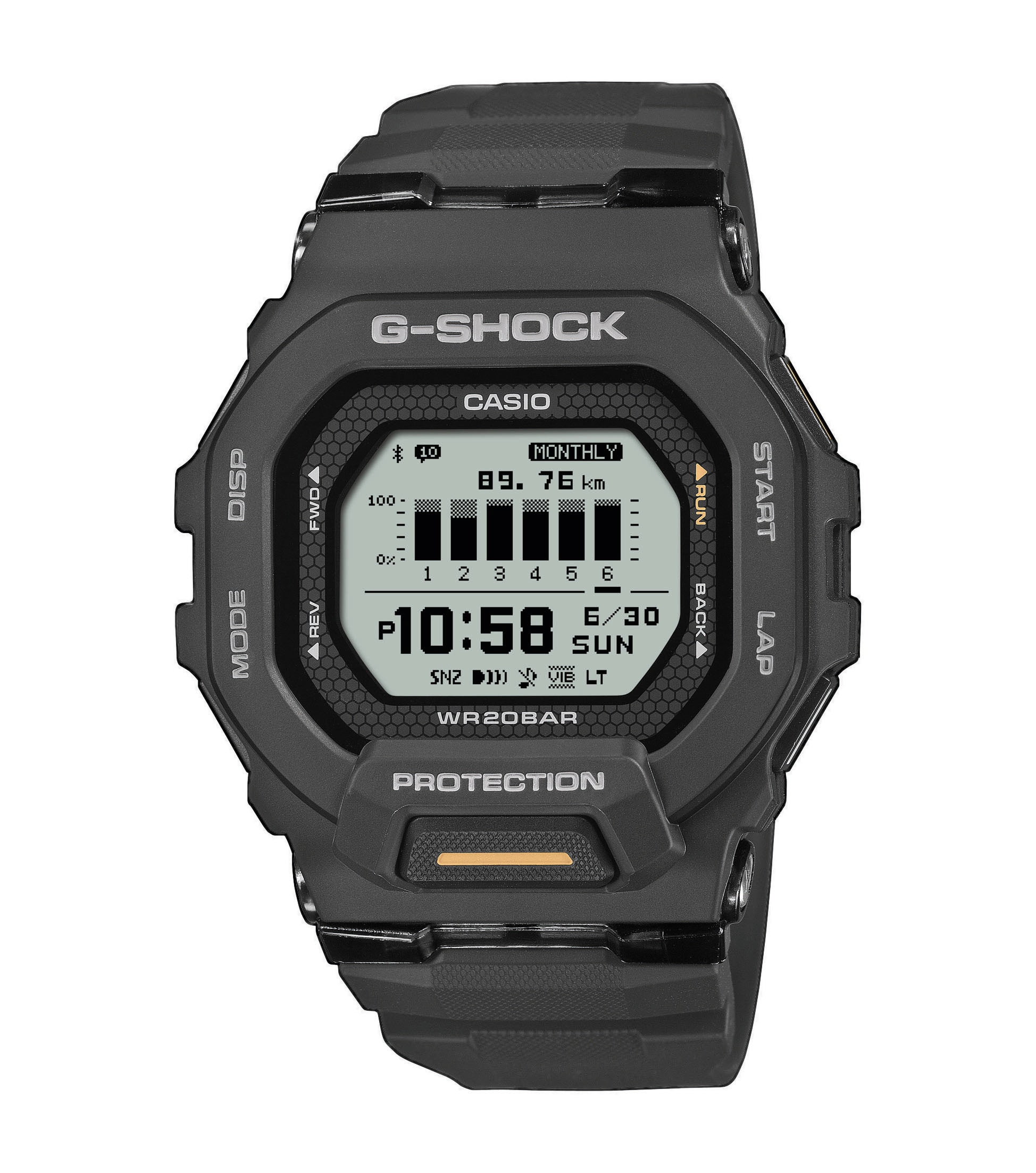 CASIO G-SHOCK Herren Smartwatch "GBD-200-1ER"schwarz, Smartwatches, Quarzuhr, Armbanduhr, Herrenuhr, Training Planner, Training Log