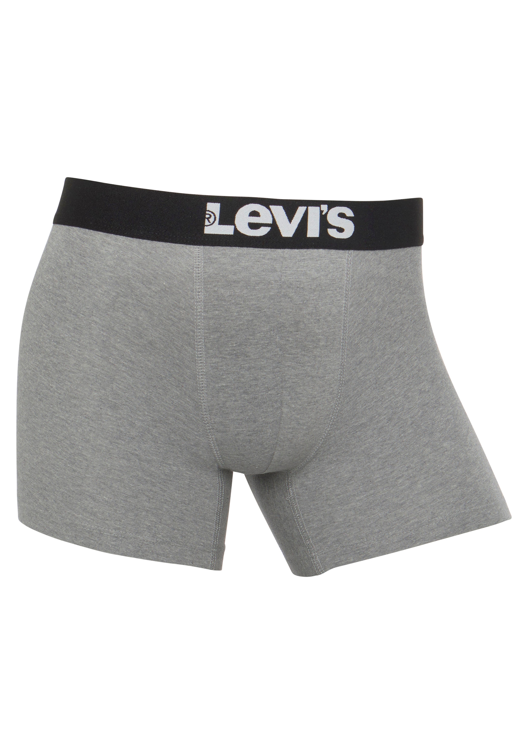 Levi's® Boxershorts »Men Solid Logo Boxer 4er Pack«, (Packung, 4er-Pack), mit breitem Logobund