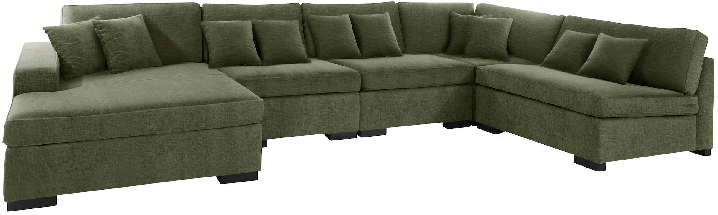 Guido Maria Kretschmer Home&Living Wohnlandschaft »Skara U-Form«, Lounge-Sofa mit Federkernpolsterung, in vielen Bezugsvarianten