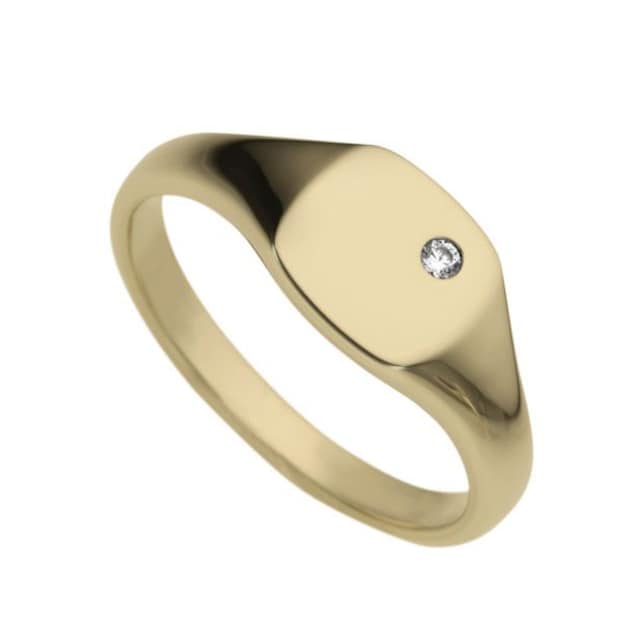 Firetti Diamantring »Schmuck Geschenk Gold 333 Damenring Goldring  Siegelring Diamant«, zu Kleid, Shirt, Jeans, Sneaker! Anlass Geburtstag  Weihnachten online bestellen | BAUR