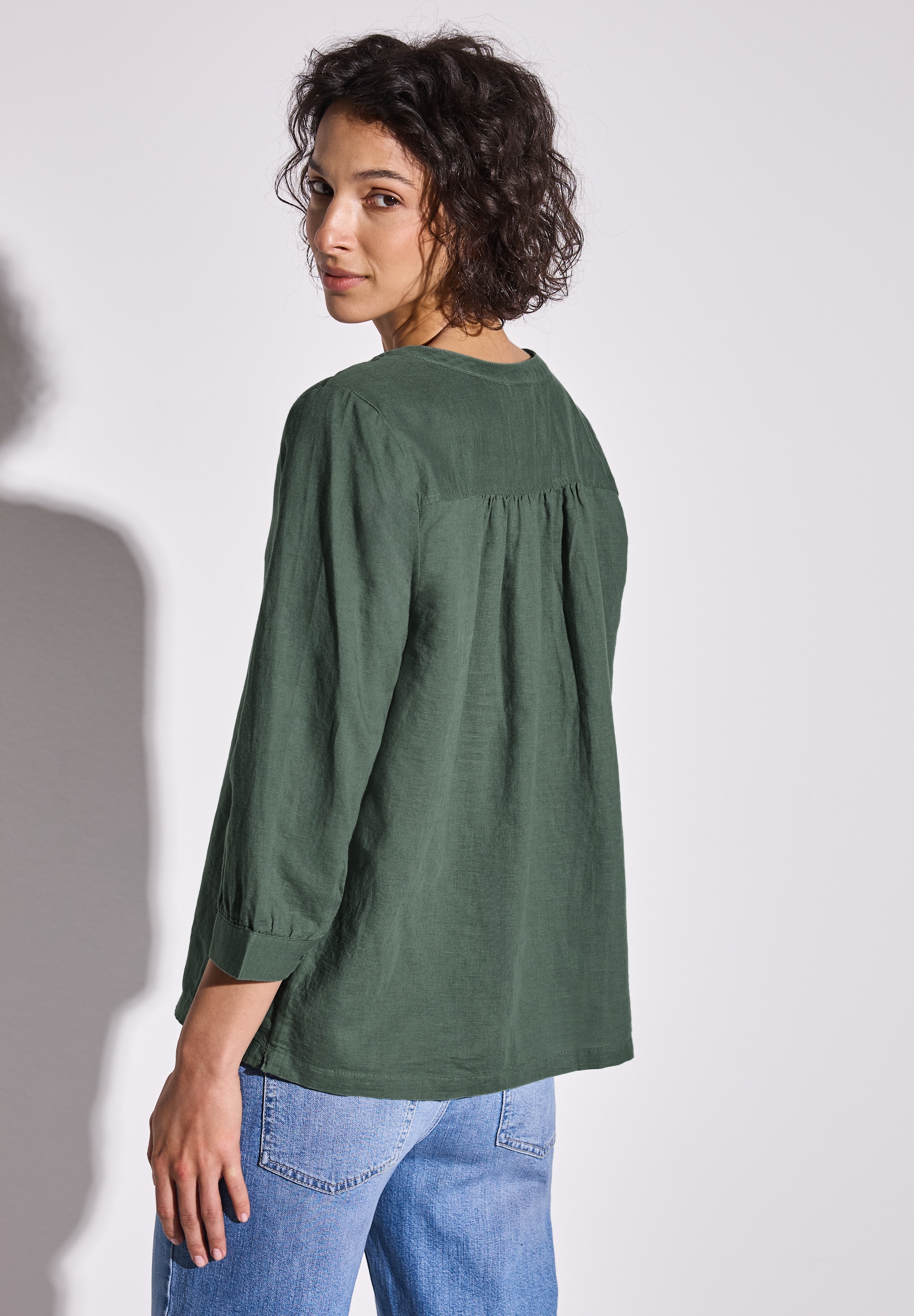 STREET ONE Klassische Bluse, mit 3/4 Ärmeln