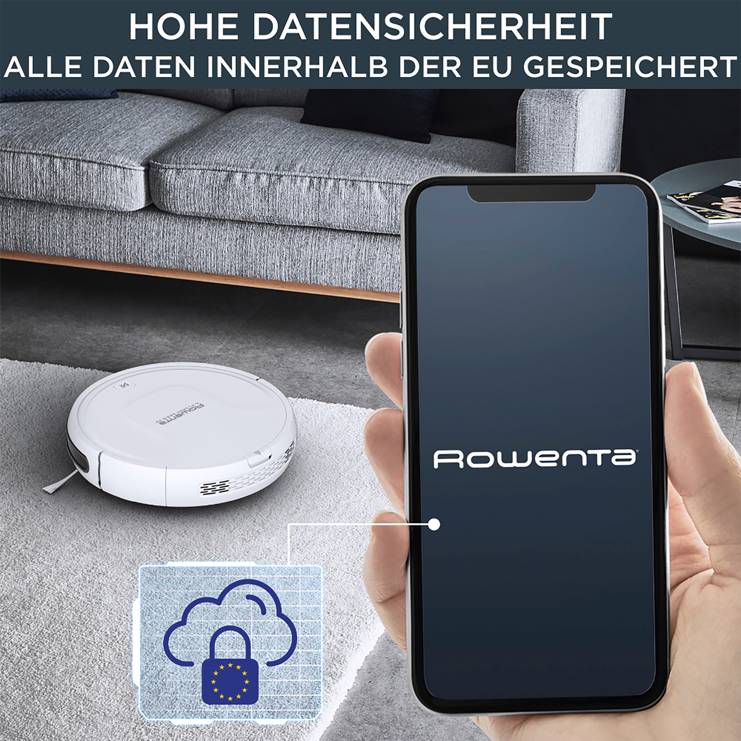 Rowenta Saugroboter »RR8227 X-Plorer Serie 45«, zentrale Bürste, Appsteuerung, 150 Min. Laufzeit, 90m²