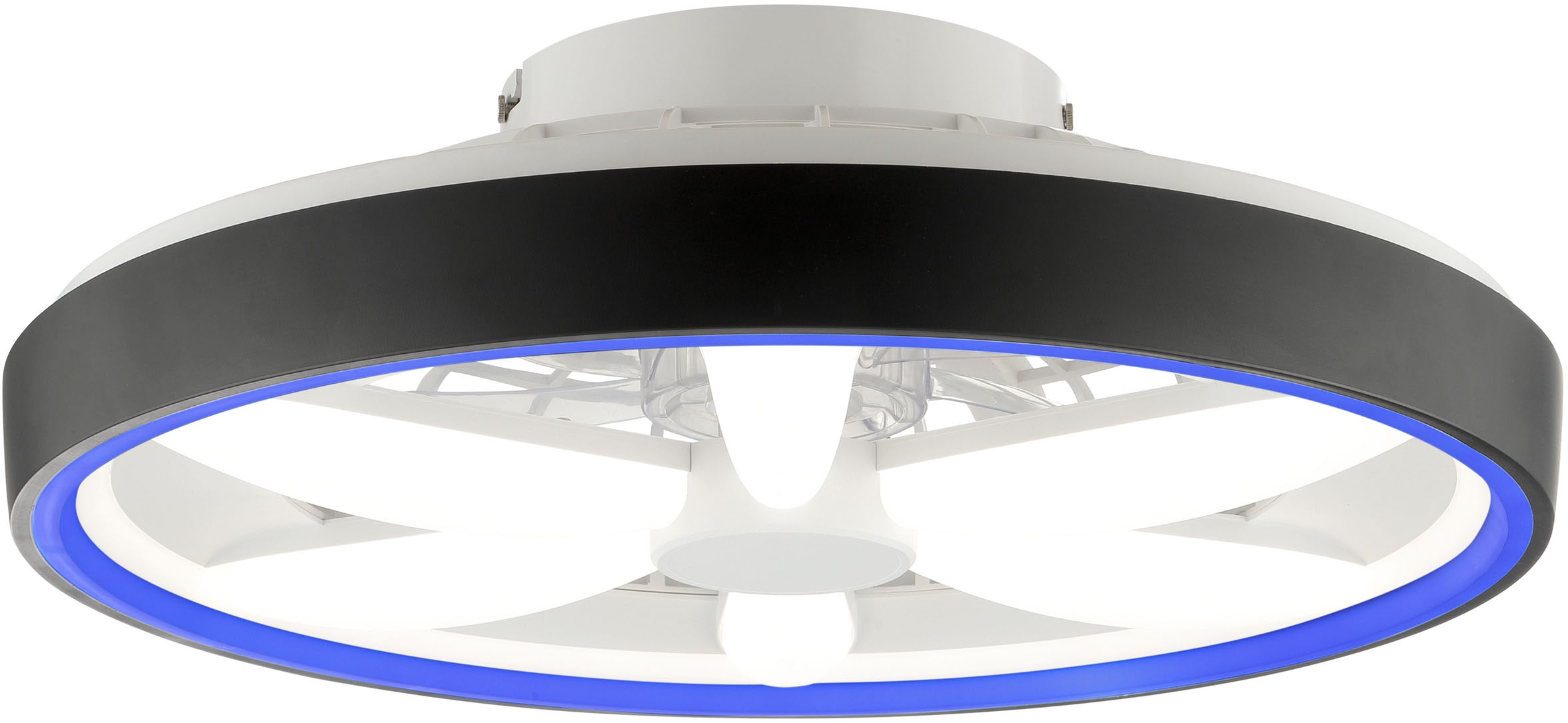 Brilliant LED Deckenleuchte »Gaiano«, 1 flammig, Ø 48cm mit Ventilator, 6400 lm, dimmbar, RGB, 2700-6500 K