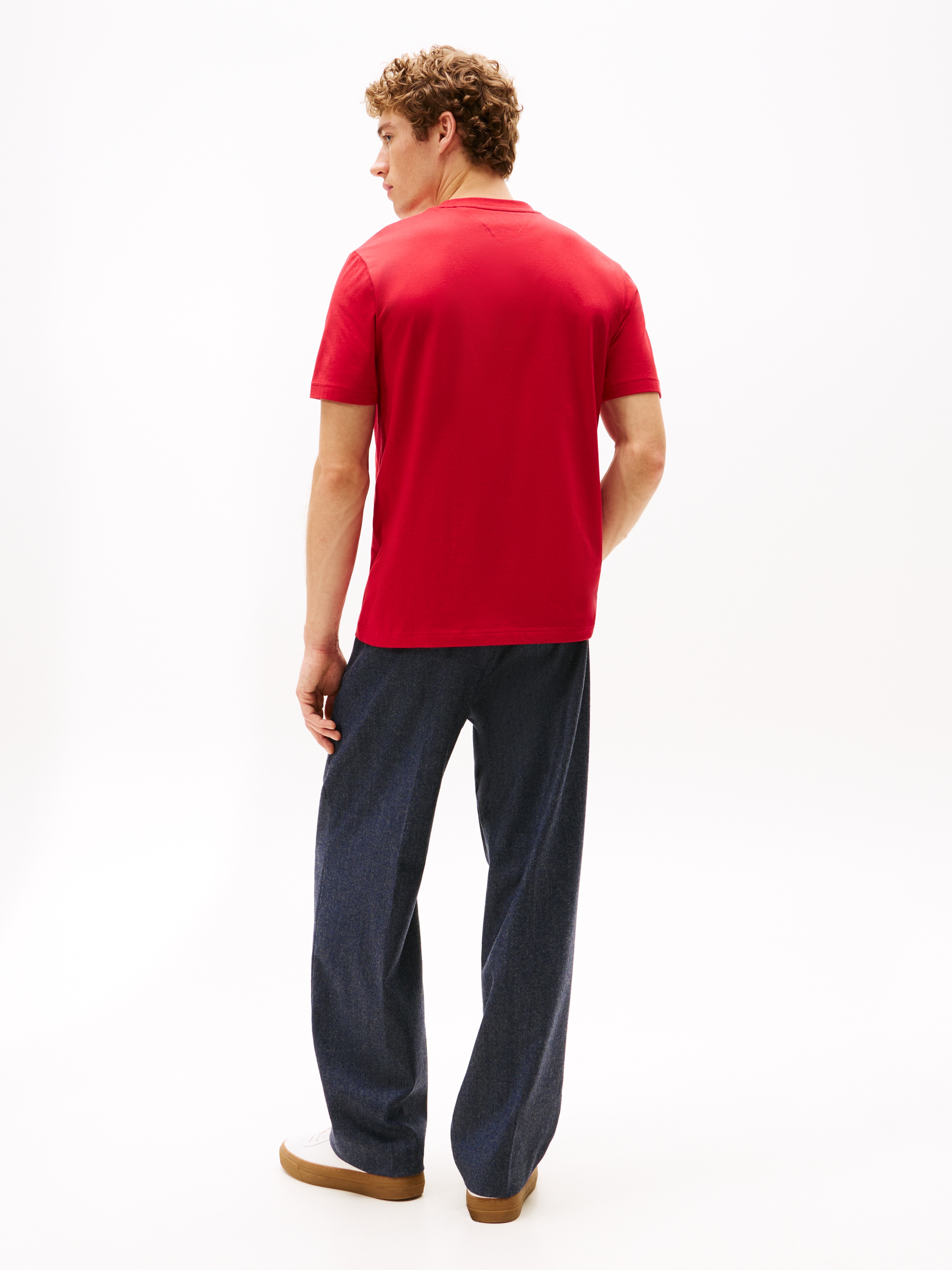 Tommy Hilfiger T-Shirt »LINEAR FLAG GRAPHIC«, Rundhals, regular fit, Jersey
