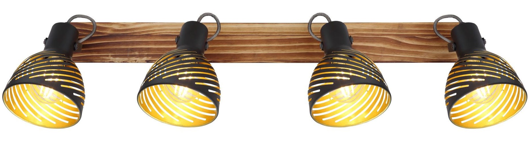 GLOBO LIGHTING Deckenstrahler »LENNA«, Leuchtmittel E27 | ohne Leuchtmittel, Schirme mit Dekorschlitze