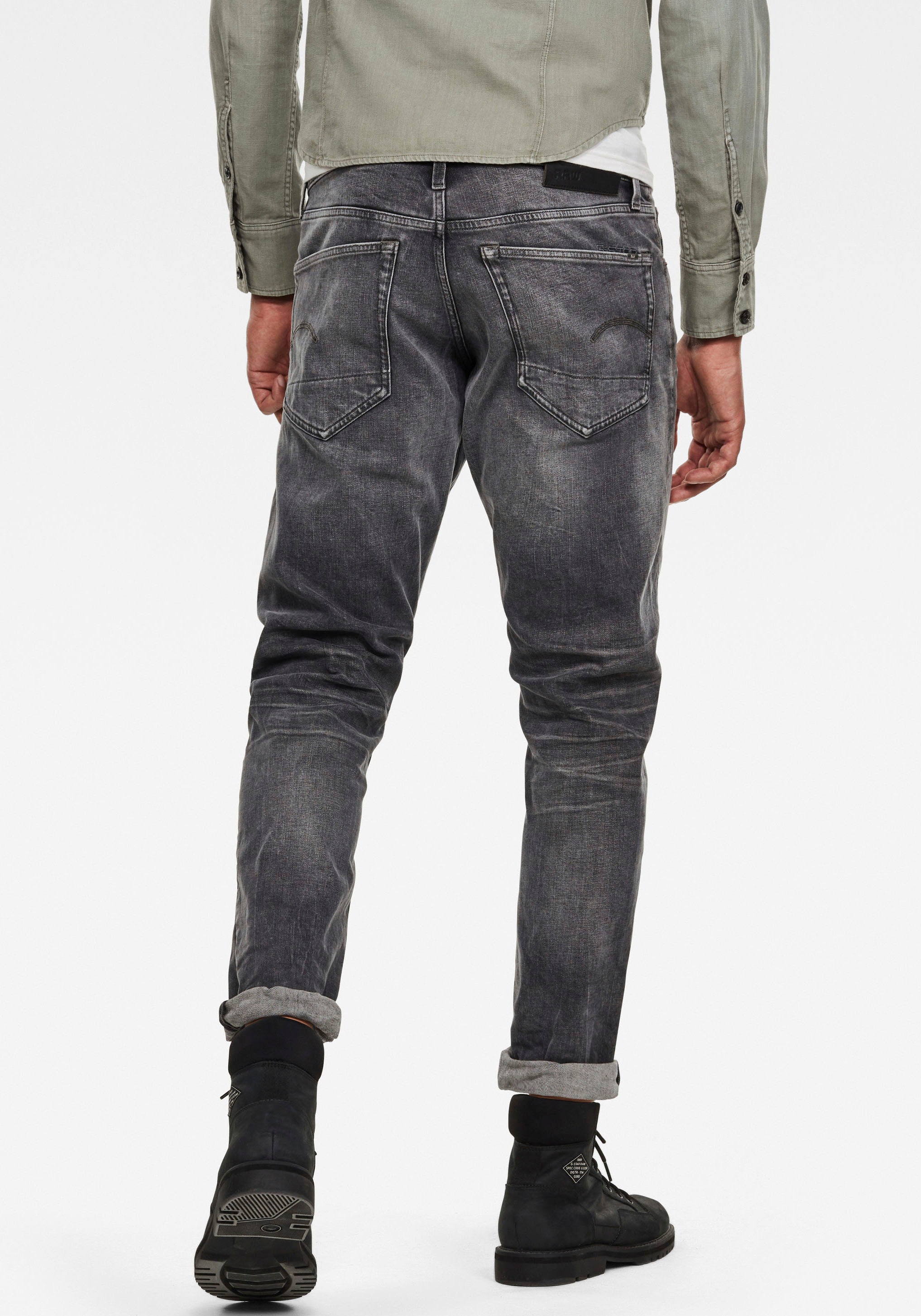 G-Star Herren Jeans 3301 REGULAR TAPERED - Tapered Fit - Grau - Faded Bulli günstig online kaufen