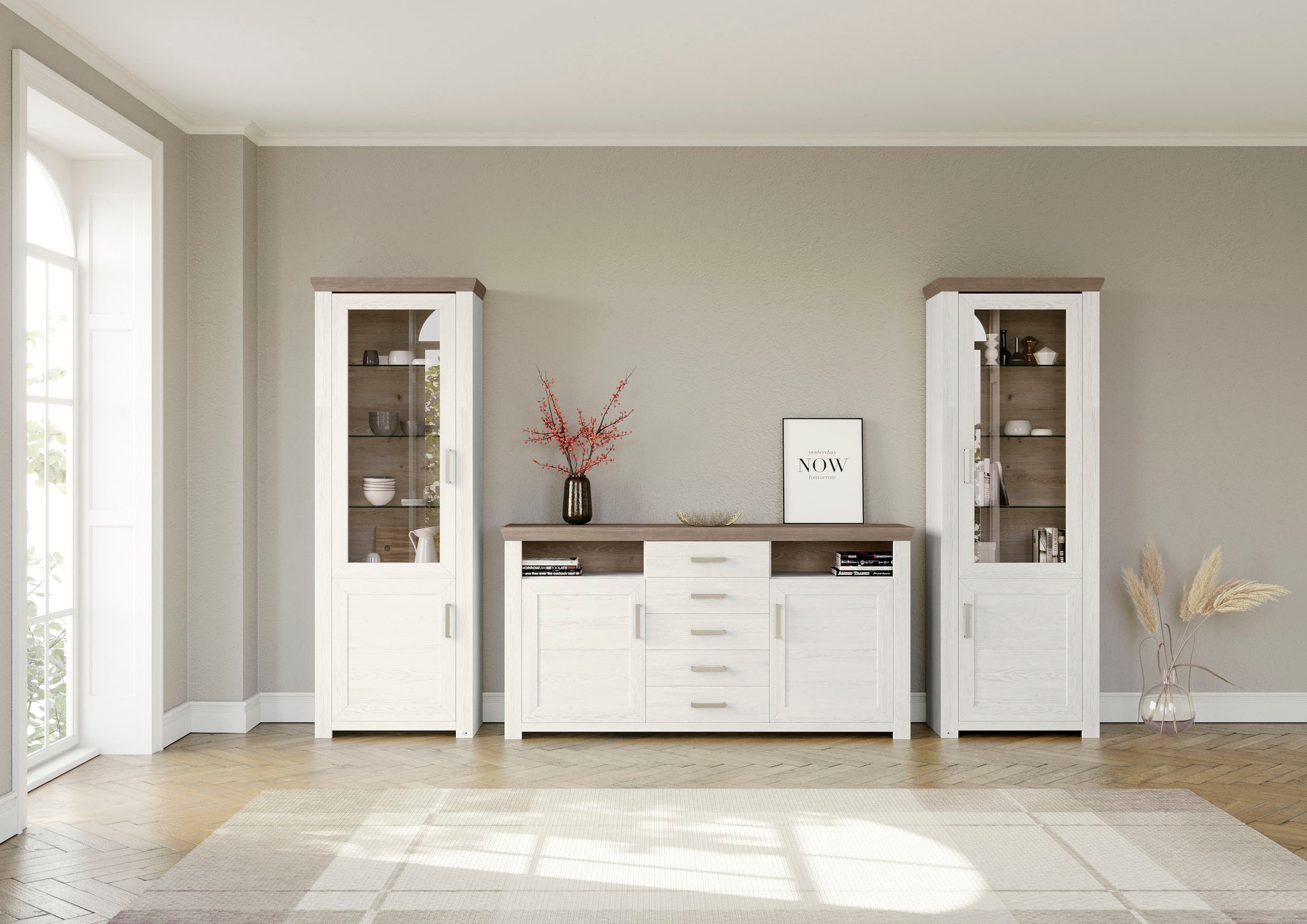 set one by Musterring Wohnwand "York" Set, 3 Stk. tlg. günstig online kaufen