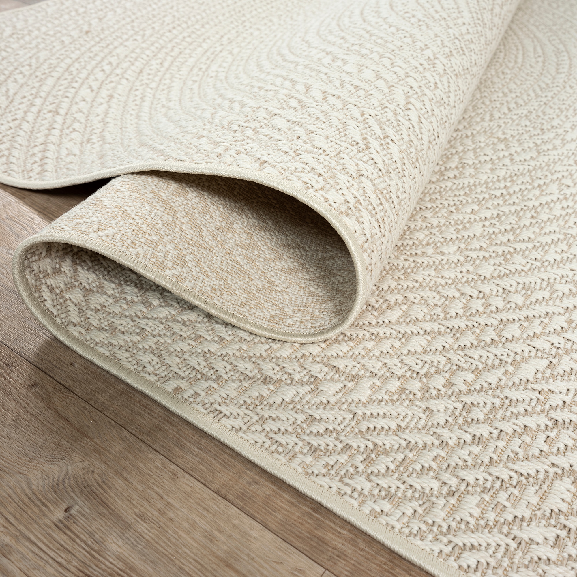 merinos Teppich »Kenzy 5«, rechteckig, 1 mm Höhe, robuster In- und Outdoor Teppich im natürlichen Jute-Look, wetterfest