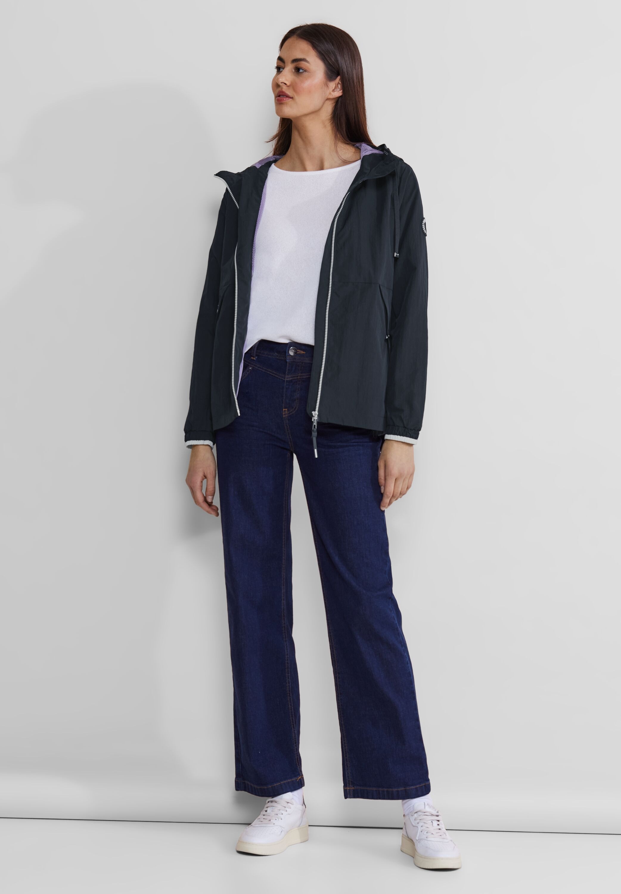 STREET ONE Windbreaker, mit Kapuze, mit Kapuze mit Tunnelzugband