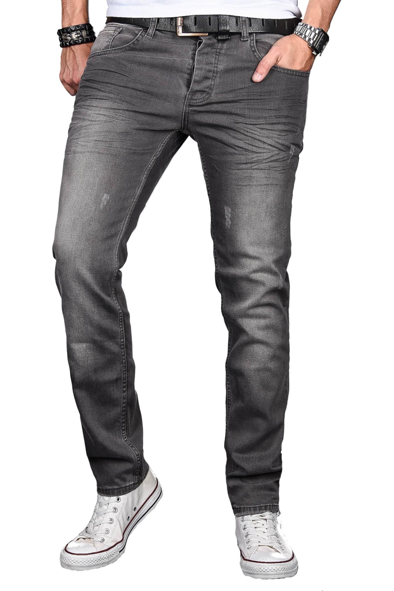 Alessandro Salvarini Slim-fit-Jeans "ASLuca", Stretch mit Elasthan