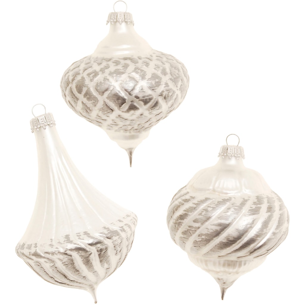 Guido Maria Kretschmer Home&Living Christbaumschmuck »Meerle, Weihnachtsbaumkugel, Christbaumkugel«, (Set, 6 tlg.), Weihnachtsdeko aus Glas, mundgeblasen und handbemalt