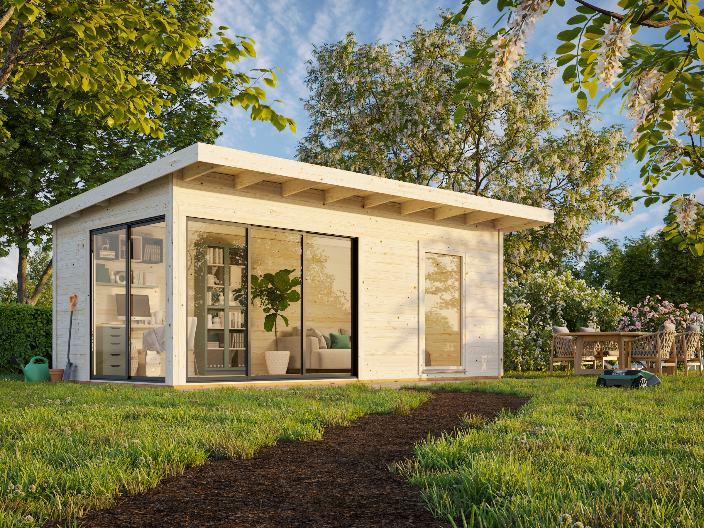 Palmako Gartenhaus »Andrea 17,1 m², Slide«