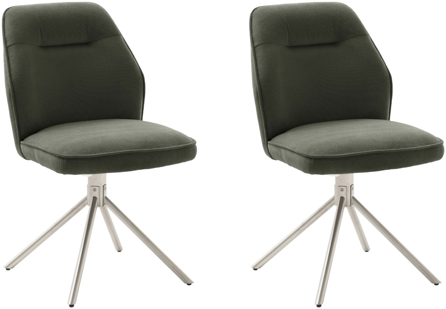 MCA furniture 4-Fußstuhl (Set) 2 Stk.180° drehbar