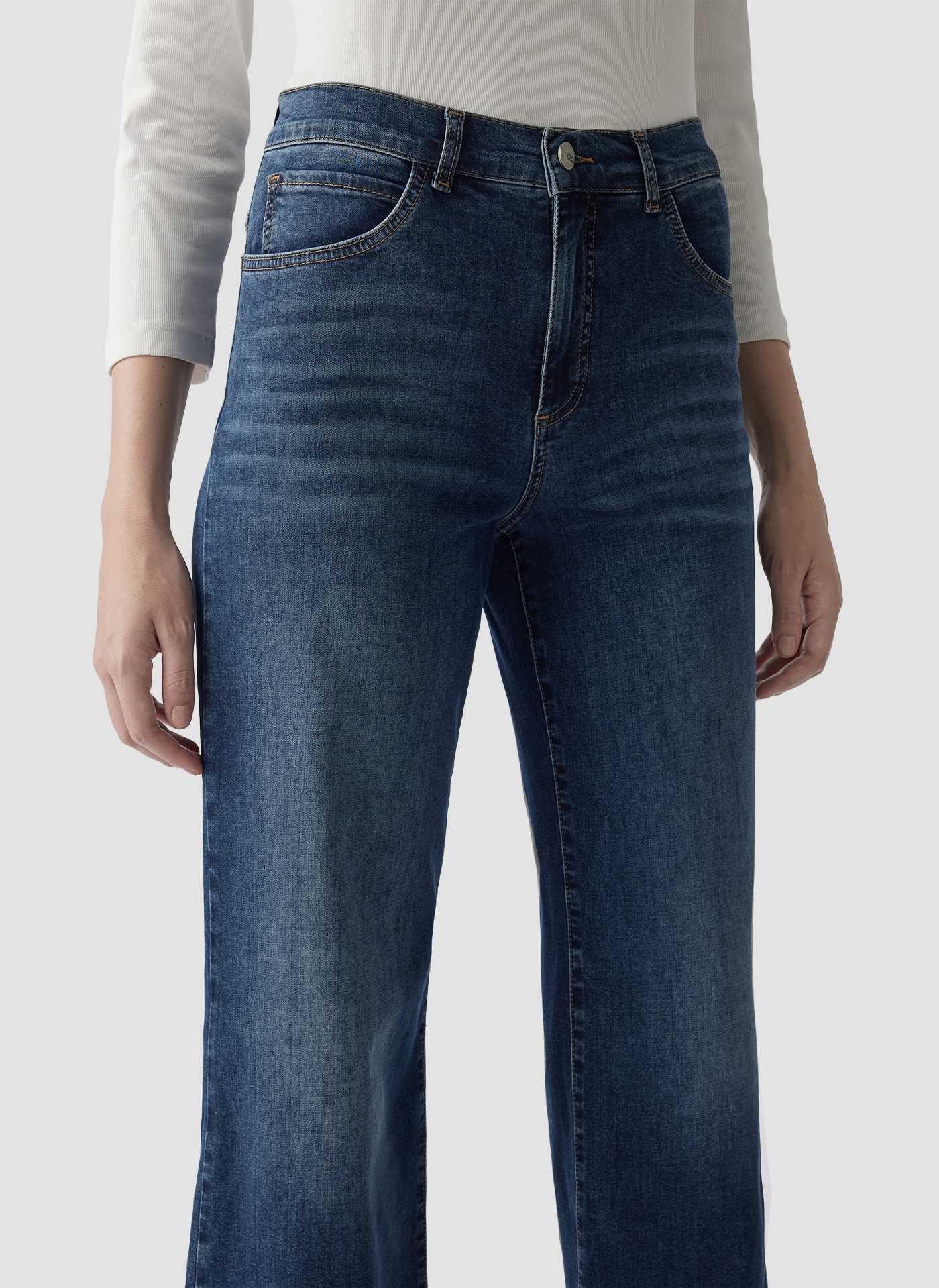 LeComte Jerseyhose »LeComte Jeans mit weitem Bein und hoher Taille«
