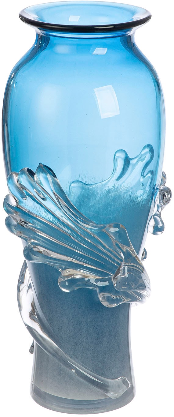 Casablanca by Gilde Tischvase "Vase Wave blau", (1 St.) günstig online kaufen