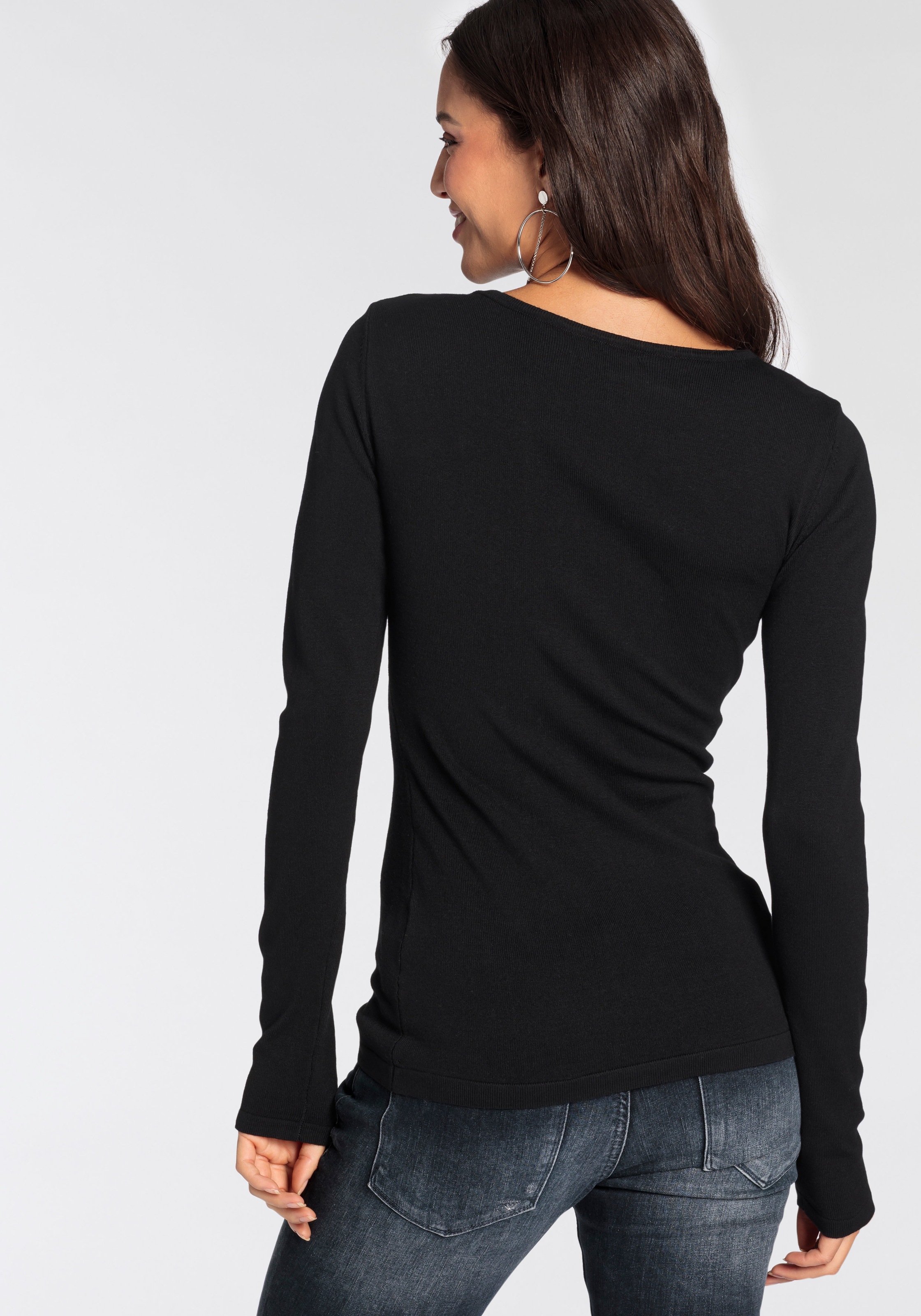 Thumbnail - Melrose Strickpullover mit Cut-Out und Knotendetail