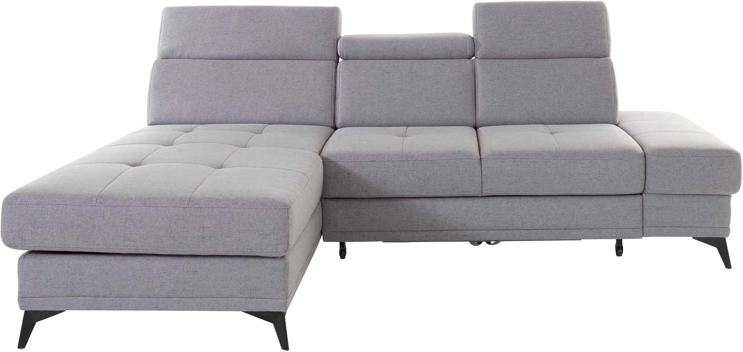 OTTO home Ecksofa "Cardiz L-Form" inkl.Kopfteilverstellung und Federkern wahlweise mit Schlaffunktion