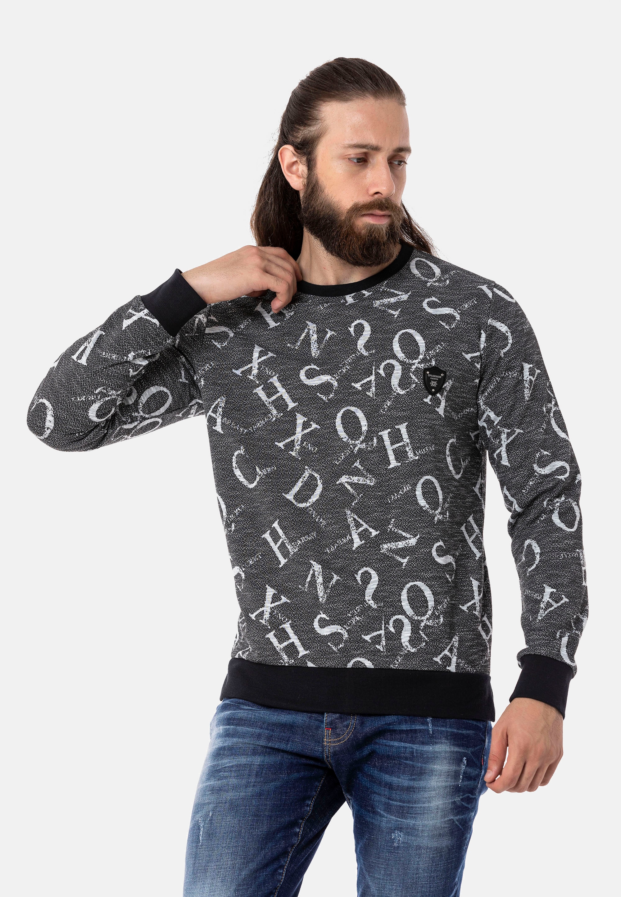 Sweatshirt »Adam«, mit coolem Alloverprint