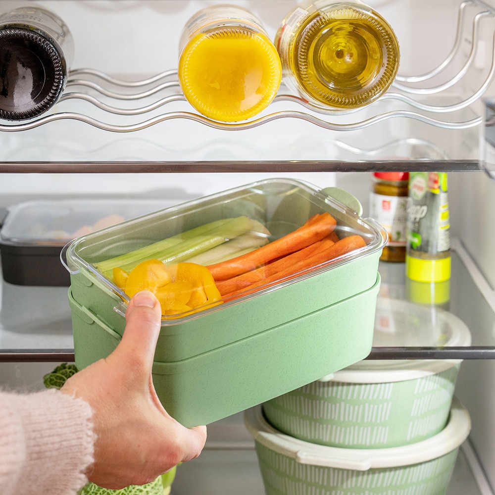 KOZIOL Frischhaltedose »STAKK BENTOBOX, 2l« spülmaschinengeeignet, mikrowellengeeignet