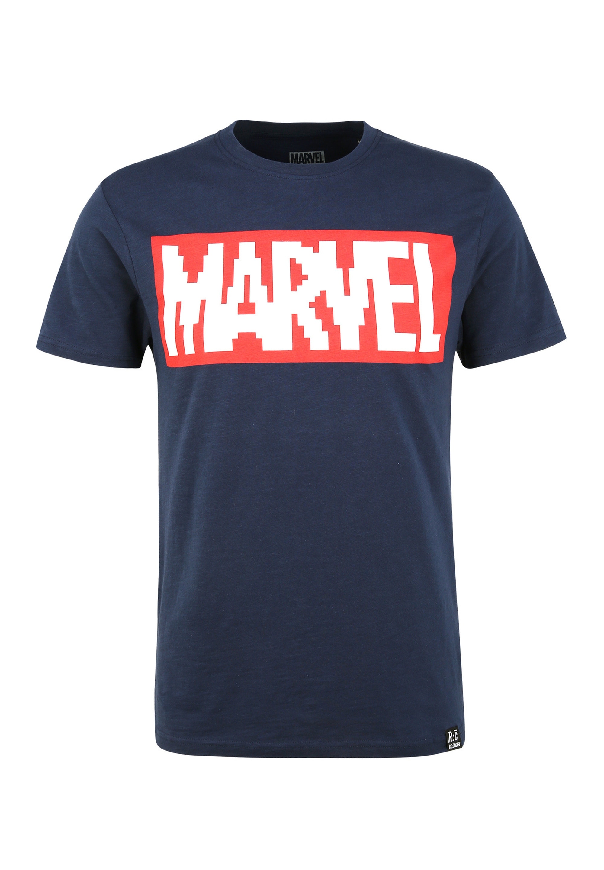 Recovered T-Shirt »Marvel Pixel Logo Navy«, mit coolem Marvel-Print