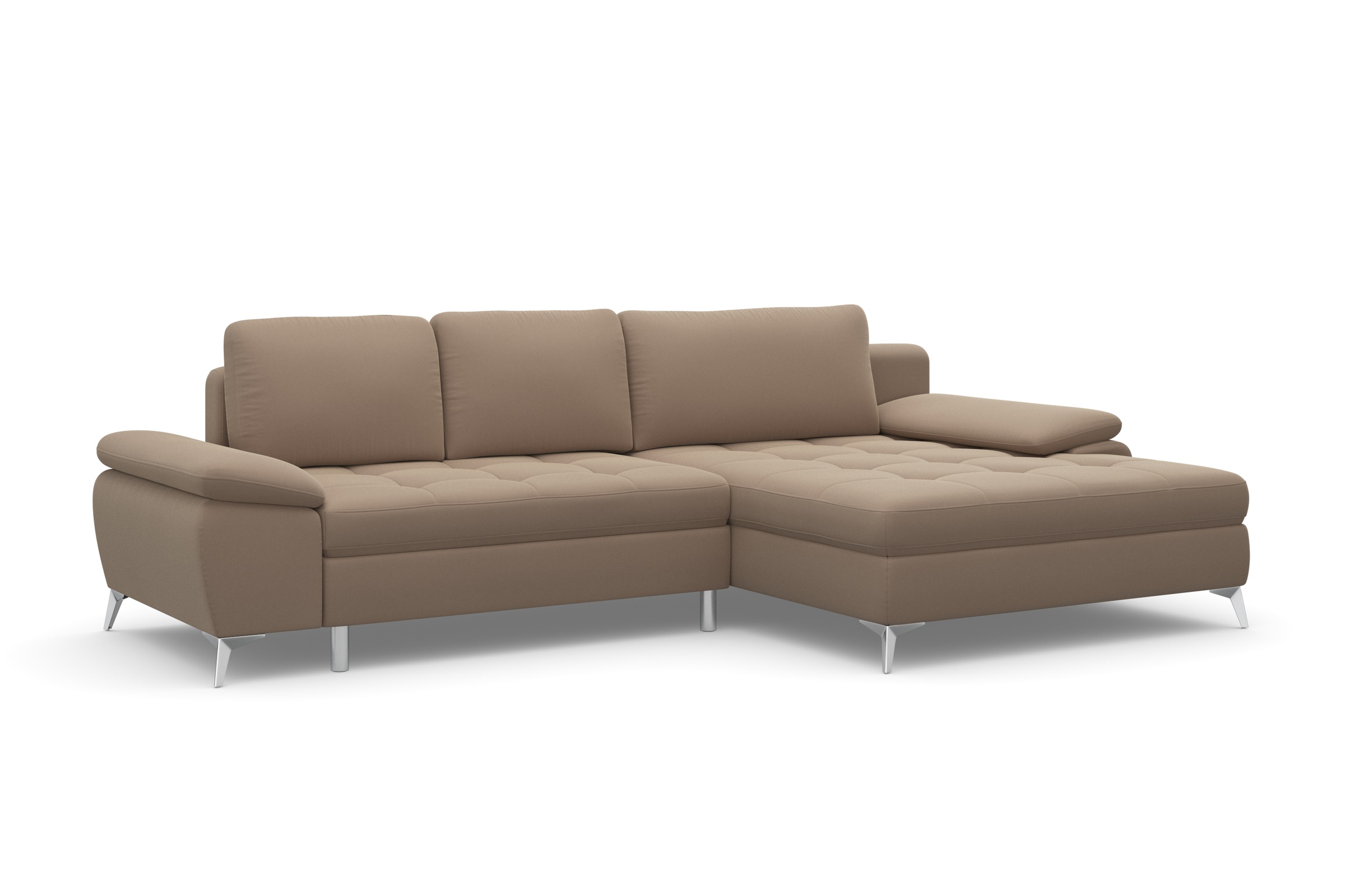 sit&more Ecksofa »Latigo L-Form« mit Mega-Recamiere, wahlweise mit Bettfunktion und Bettkasten