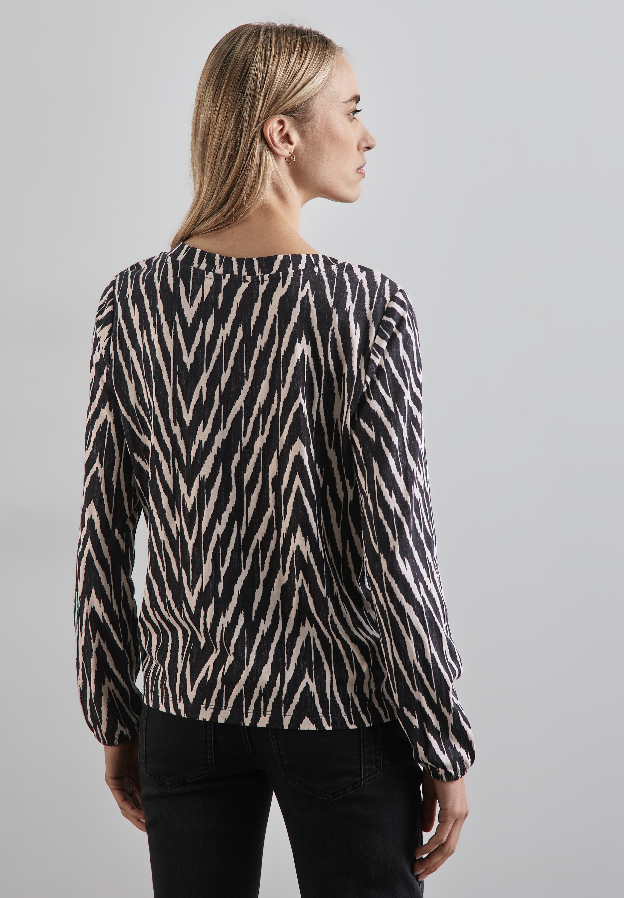 STREET ONE Langarmshirt, im soften Baumwoll-Mix