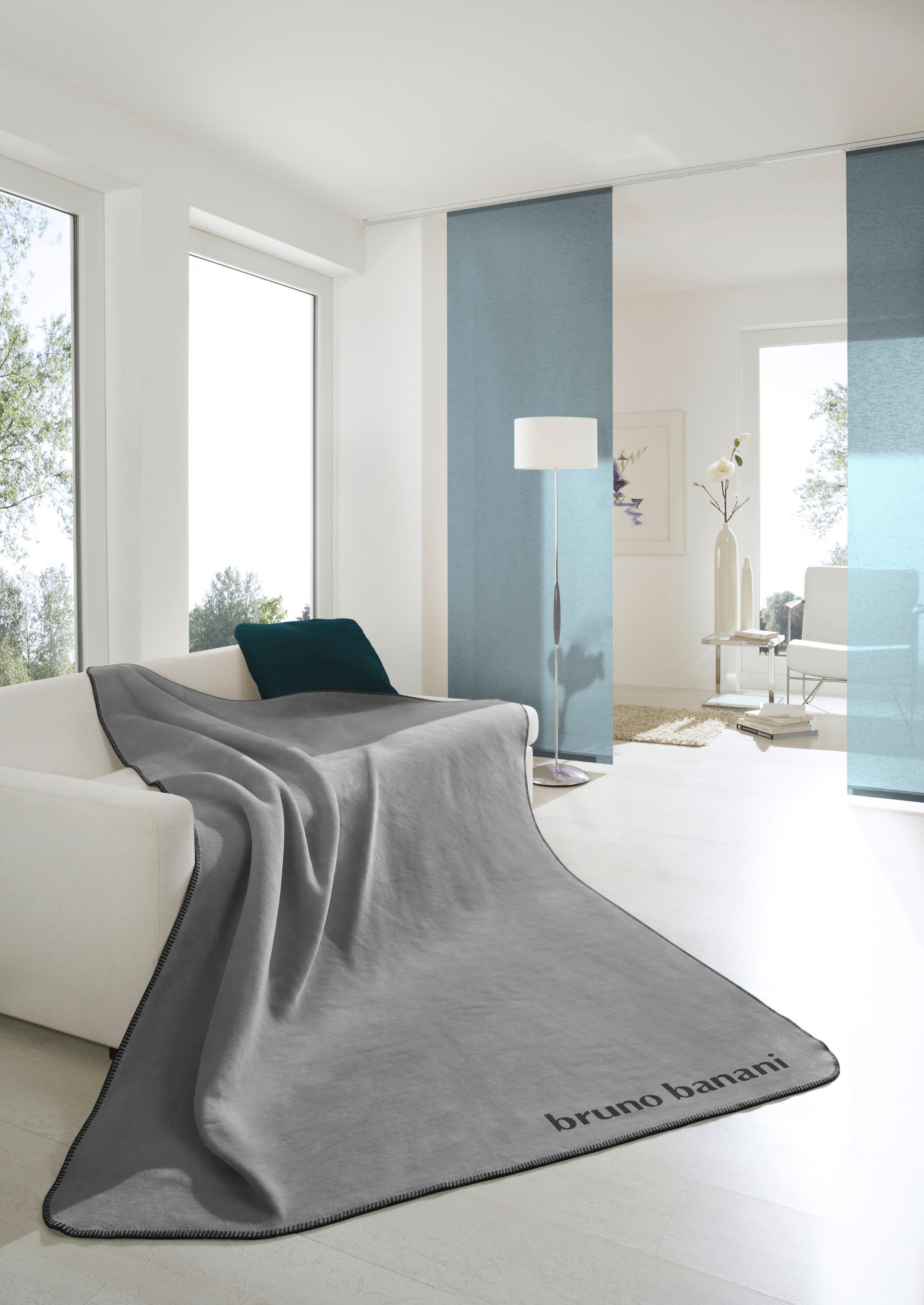 Bruno Banani Wohndecke "Bruno Banani" mit modernem Zierstich