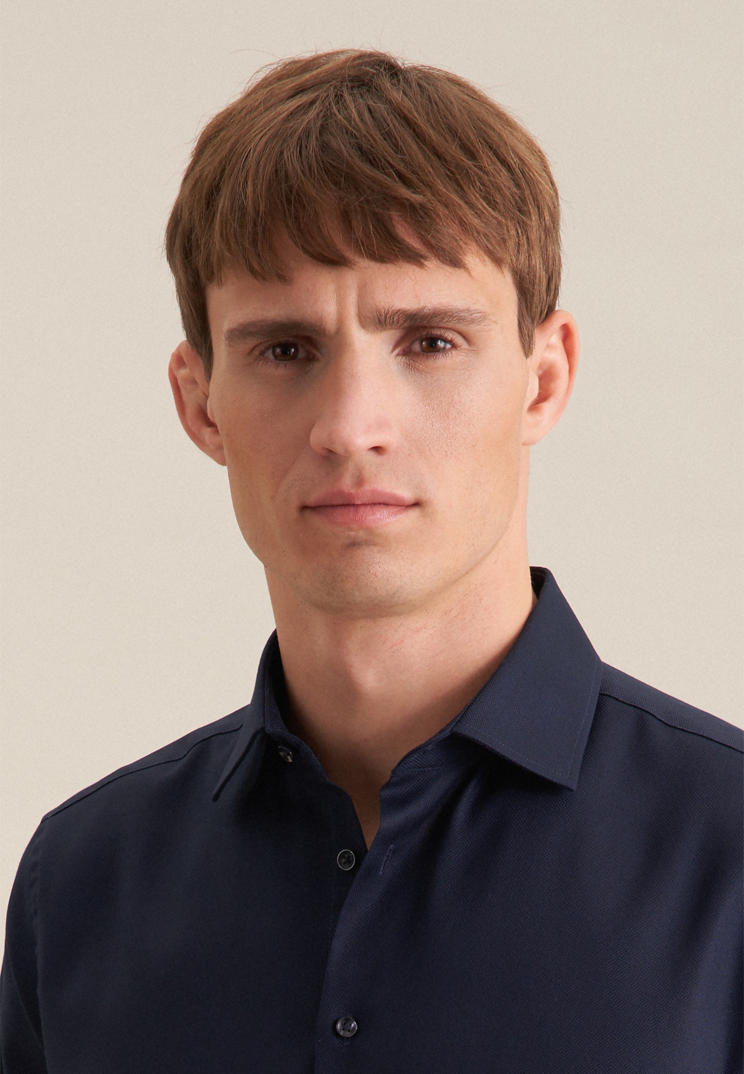 Thumbnail - seidensticker Businesshemd "Schwarze Rose" Shaped 1/1 Kentkragen Uni