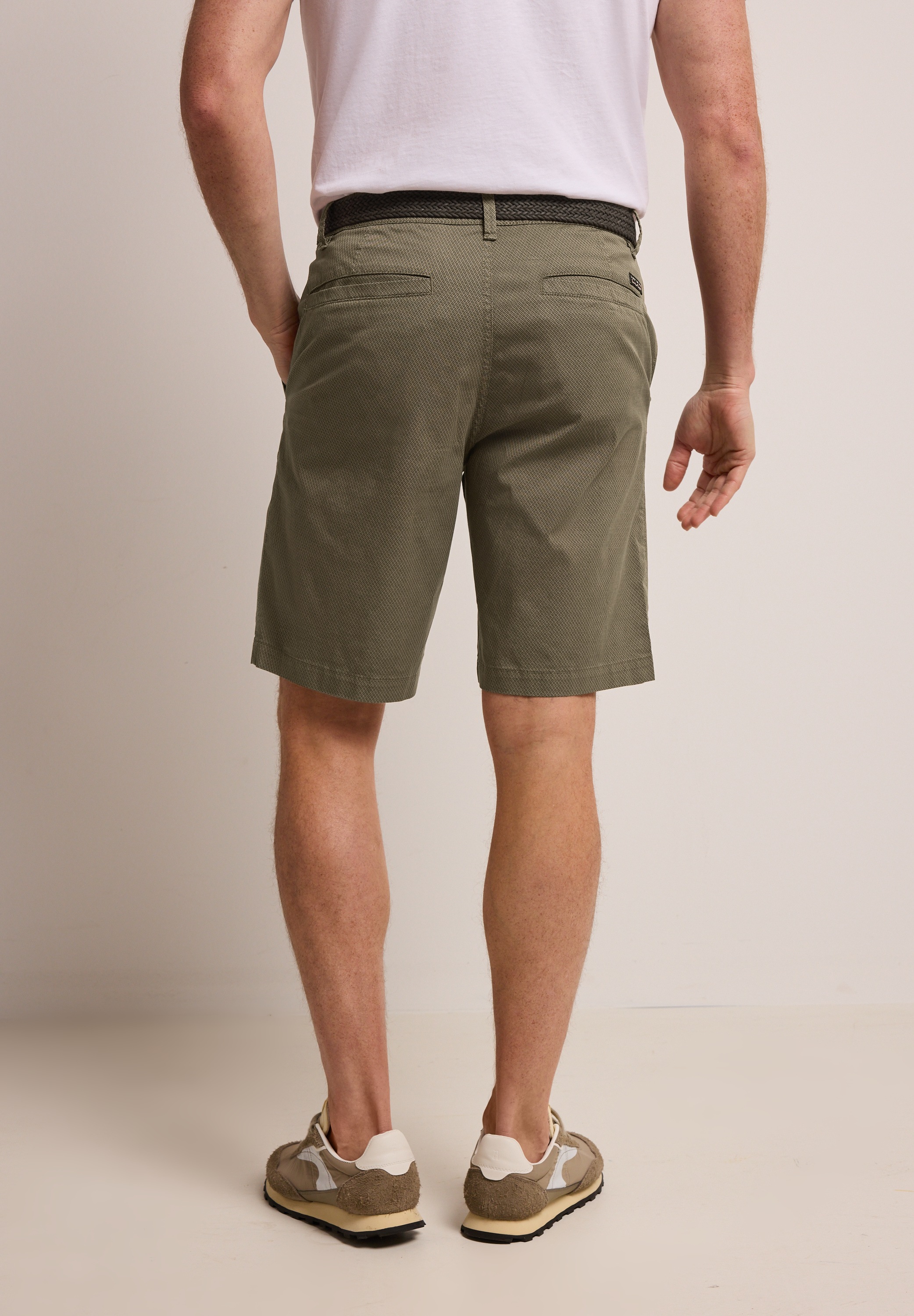 STREET ONE MEN Shorts mit Gürtel günstig online kaufen