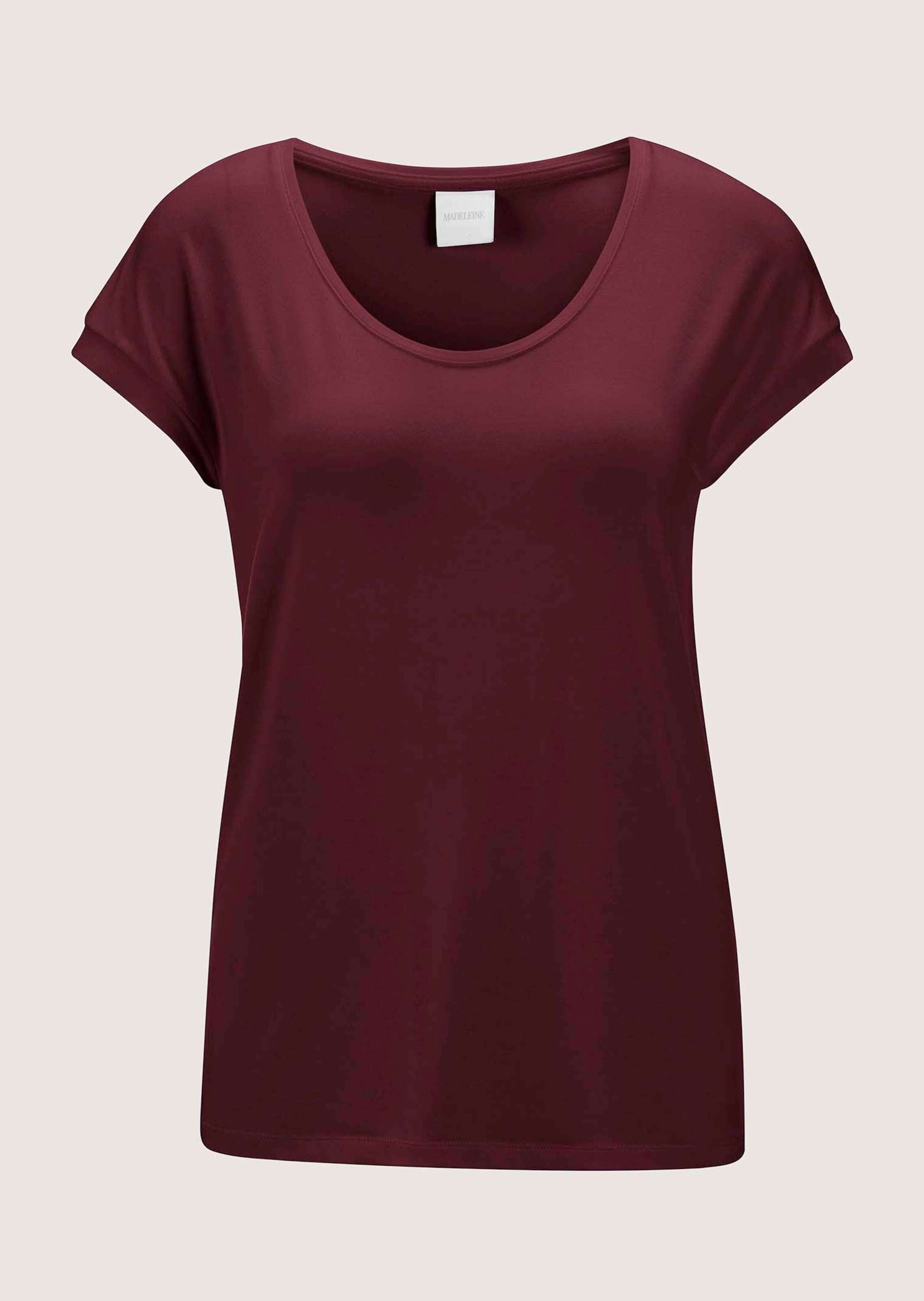 MADELEINE Kurzarmshirt "Jerseybluse Elegantes Viskose-Oberteil" Viskose Jersey
