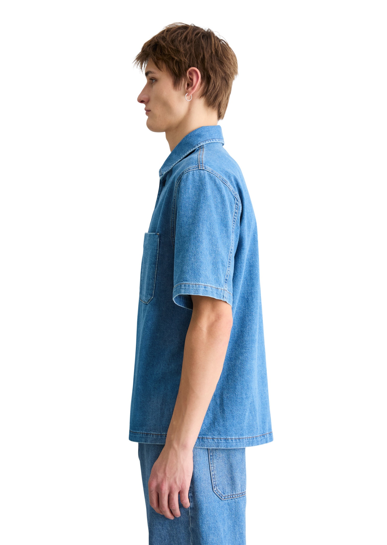 Marc OPolo DENIM Kurzarmhemd "mit Ananasfasern" günstig online kaufen