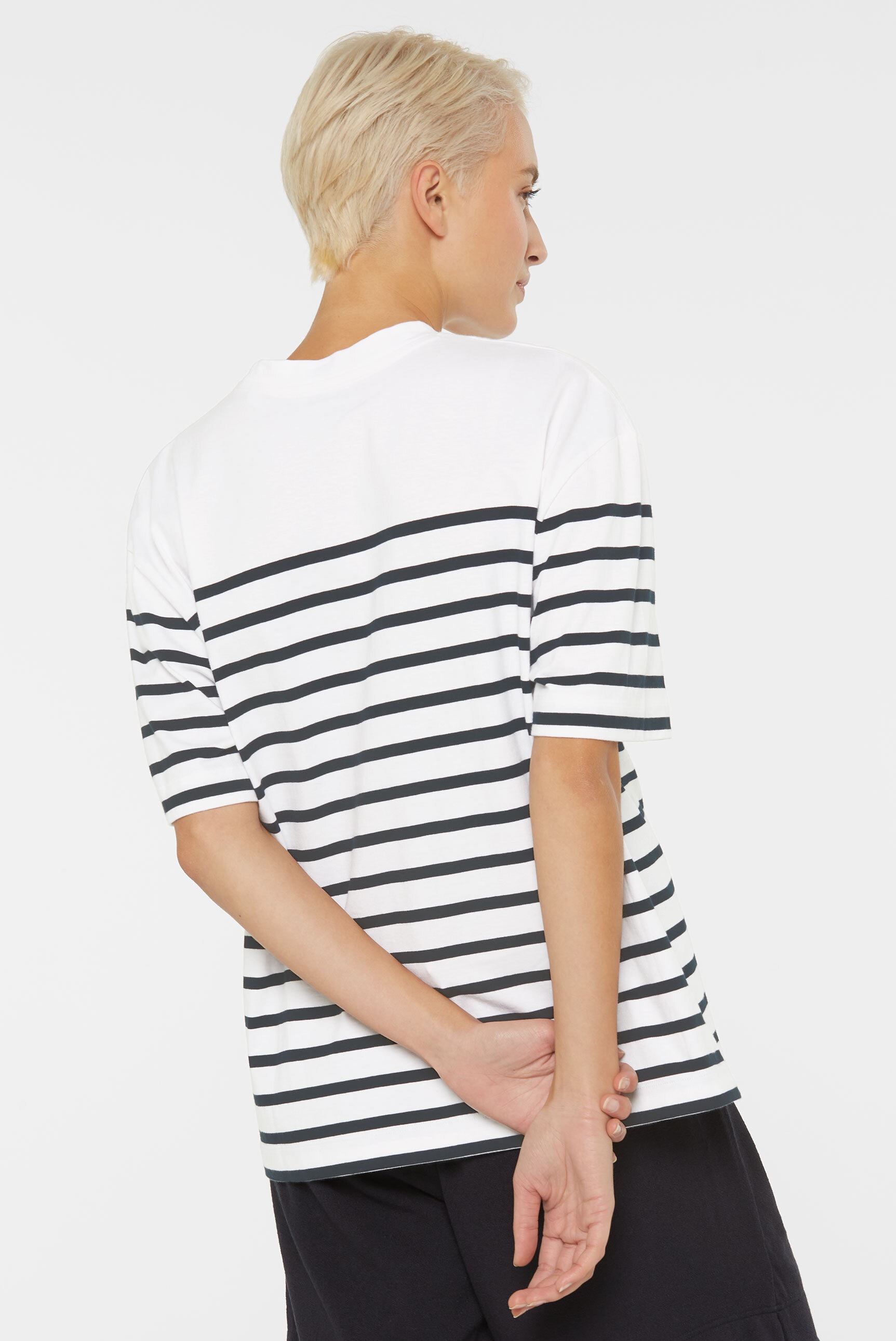 SENSES.THE LABEL Rundhalsshirt, aus Baumwolle
