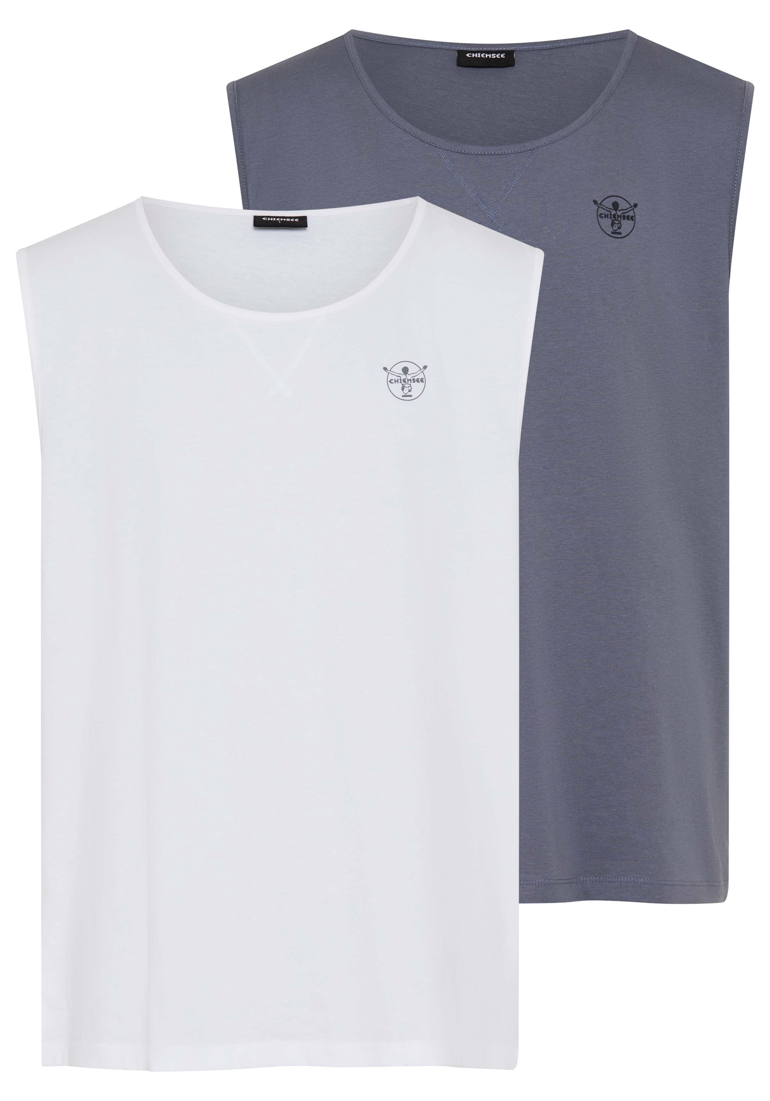 Chiemsee Tanktop "2pack Men Tank Top" Packung, 2 2er-Pack, für Schwimmen, sportlicher Stil, aus Baumwolle