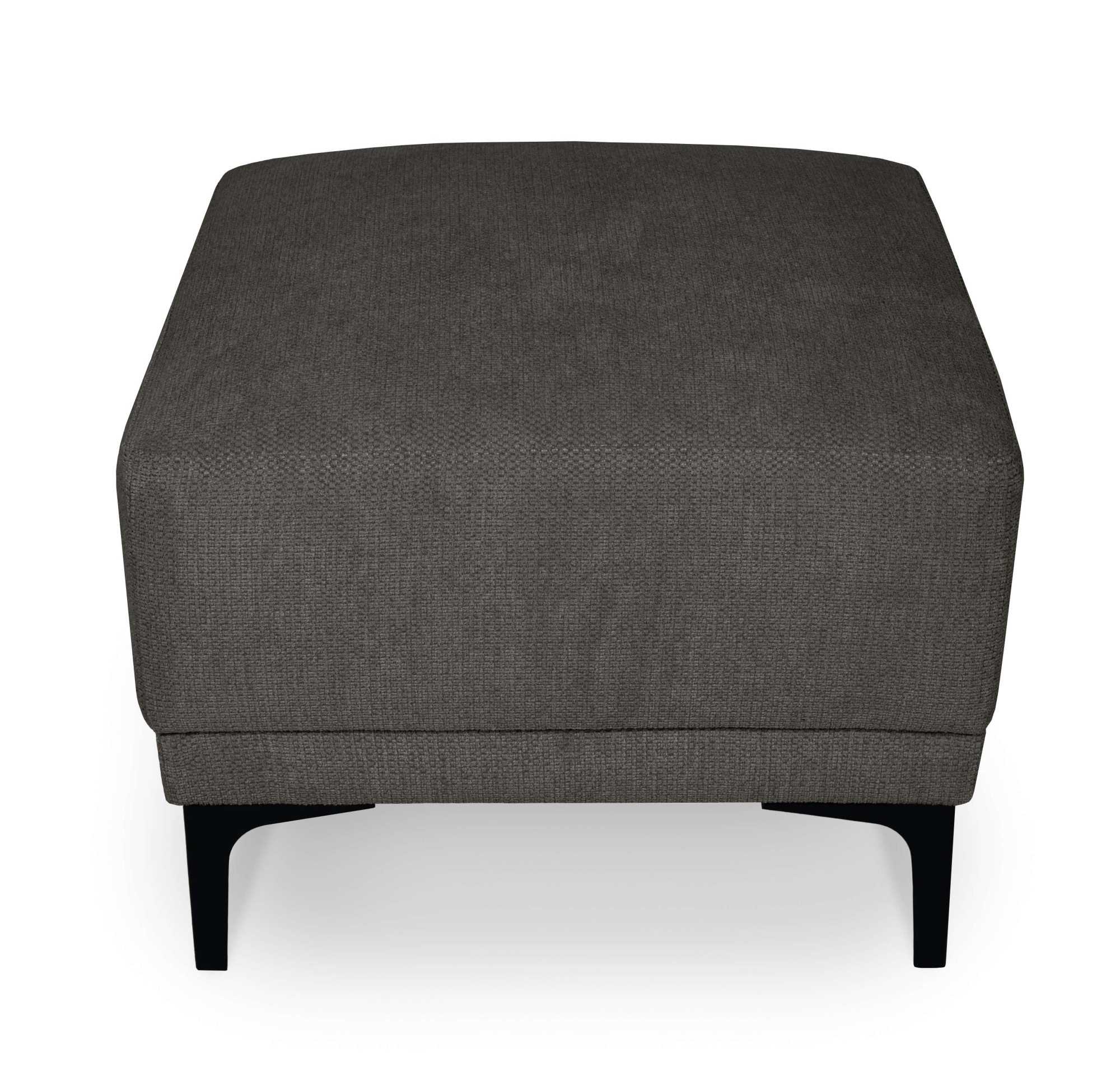 OTTO home Polsterhocker »Xander« 1 Stk. tlg. Breite 58 cm, Soft-Touch Chenille, schwarze Metallfüße