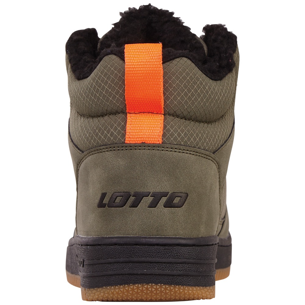 Sneaker LOTTO, Damen, Gr. 41, grün (olive, schwarz), Synthetik, Textil, mehrfarbig, Schuhe Sneaker, - mit wärmendem Teddy-Futter 3