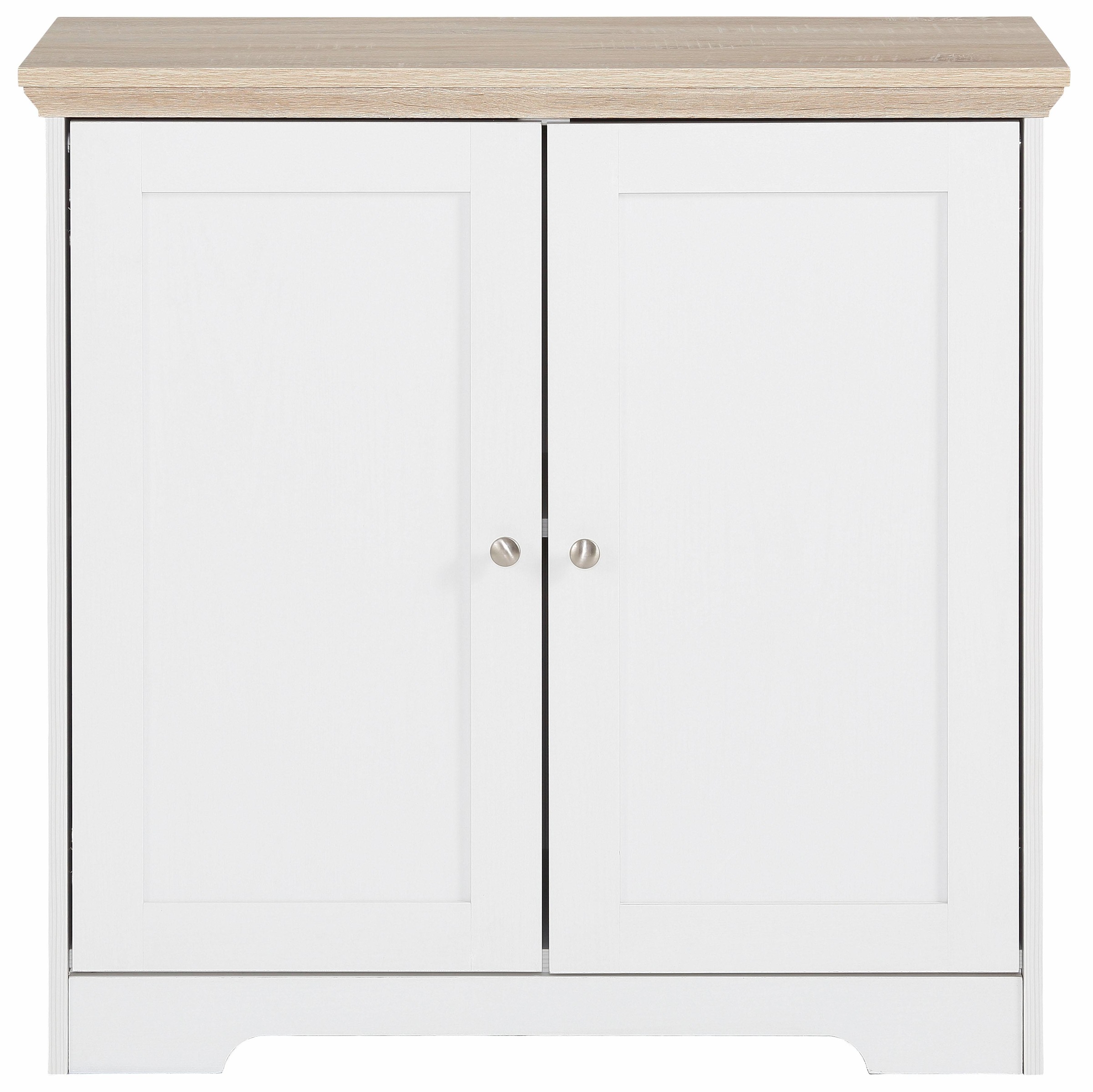 Home affaire Sideboard »Nanna«, Kommode mit einer Folien Oberfläche in Eiche-Optik, Breite 80 cm