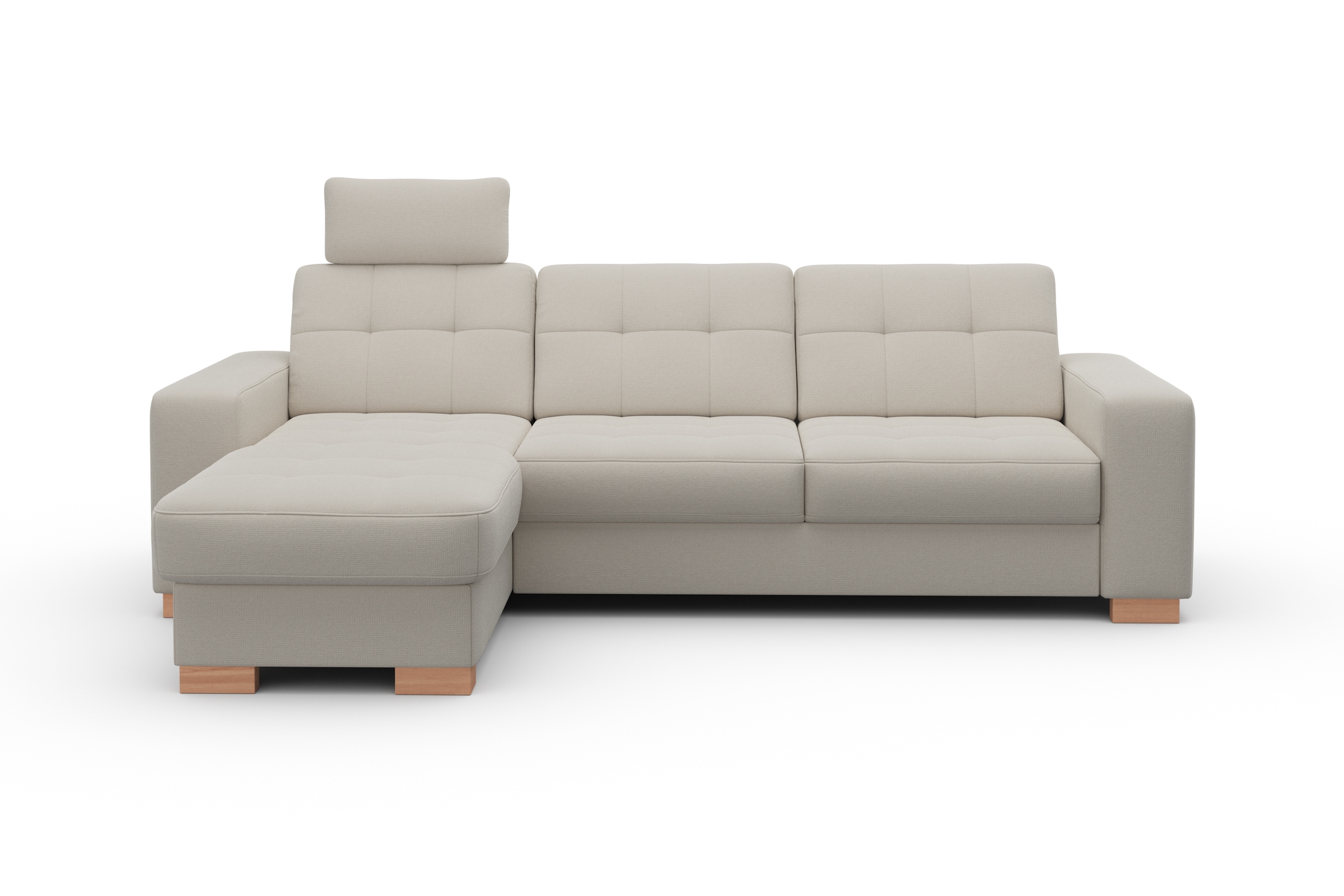 sit&more Ecksofa »Quincy L-Form«, wahlweise mit Bettfunktion und Bettkasten