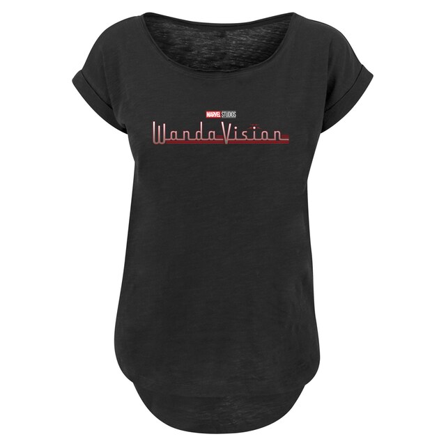 F4NT4STIC Kurzarmshirt »Damen Marvel WandaVision Logo with Ladies Long Slub  Tee«, (1 tlg.) online kaufen | BAUR