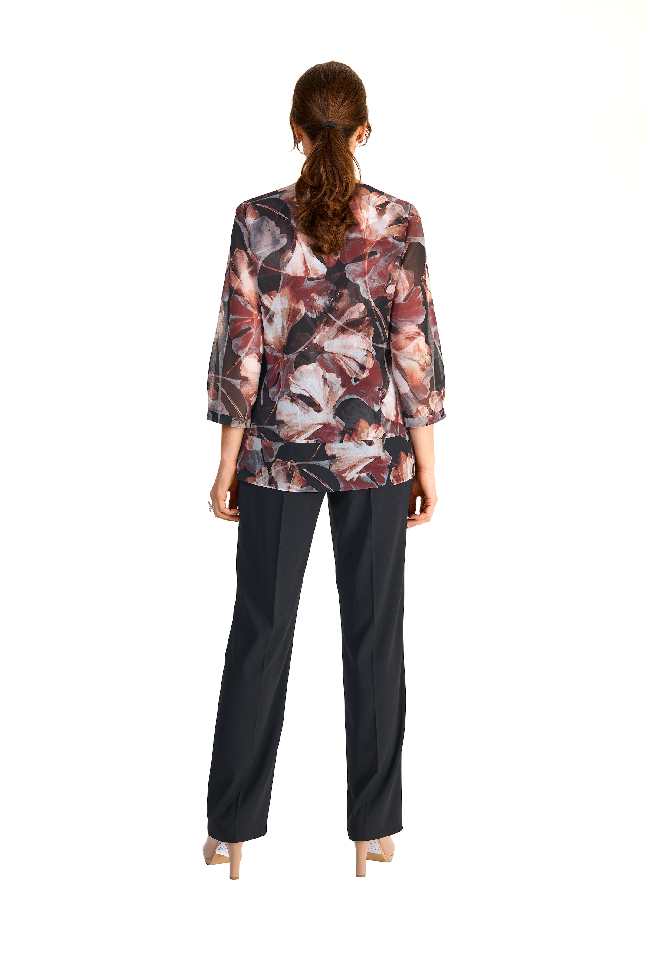 HERMANN LANGE Collection Druckbluse im Lagenlook und mit floralem Muster